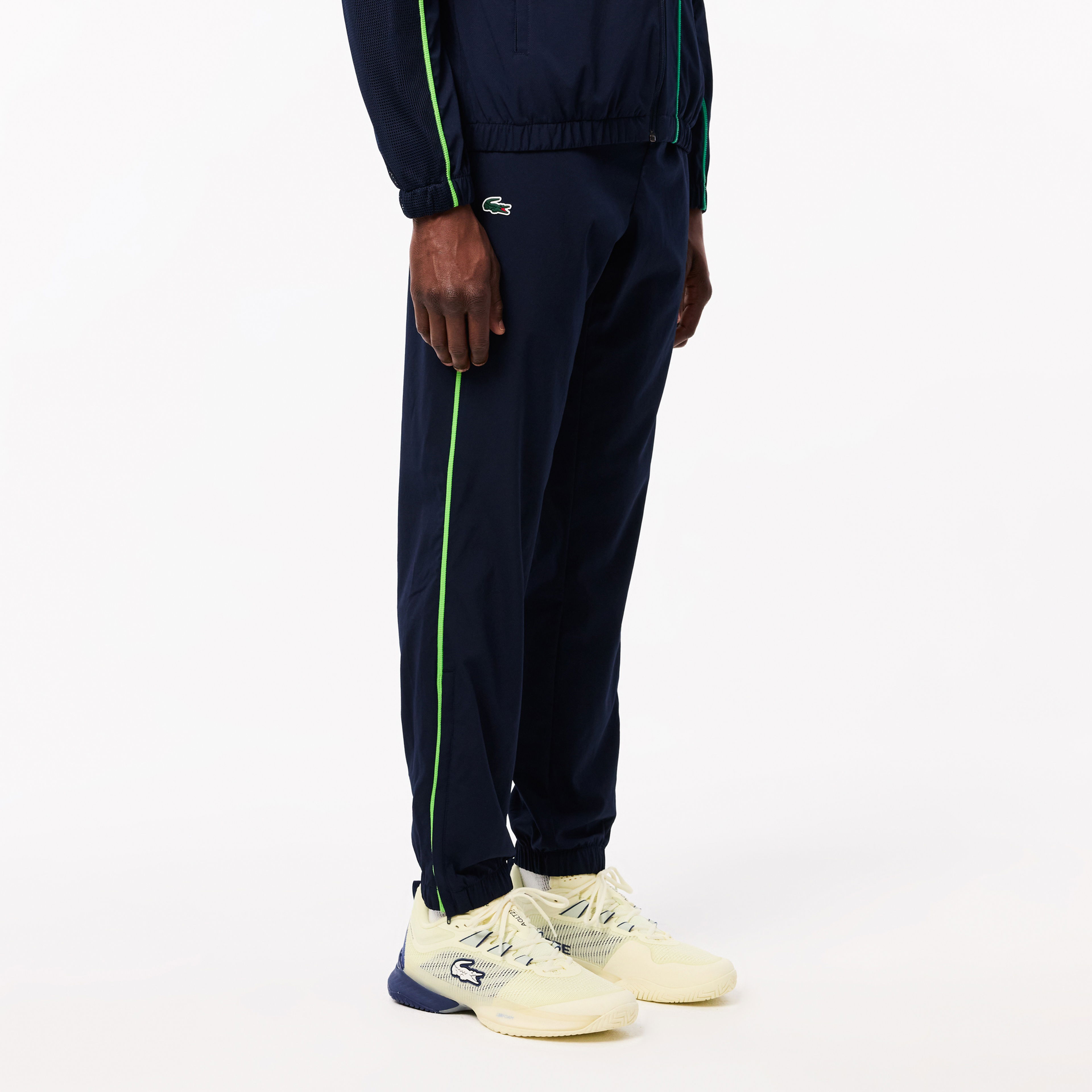 Lacoste Erkek Regular Fit Fermuarlı Yaka Renk Bloklu Lacivert Eşofman Takımı