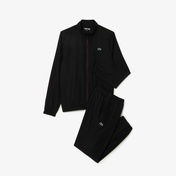 Lacoste Erkek Regular Fit Fermuarlı Yaka Baskılı Siyah Eşofman Takımı
