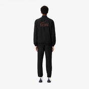 Lacoste Erkek Regular Fit Fermuarlı Yaka Baskılı Siyah Eşofman Takımı