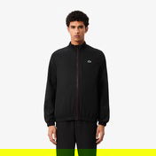 Lacoste Erkek Regular Fit Fermuarlı Yaka Baskılı Siyah Eşofman Takımı