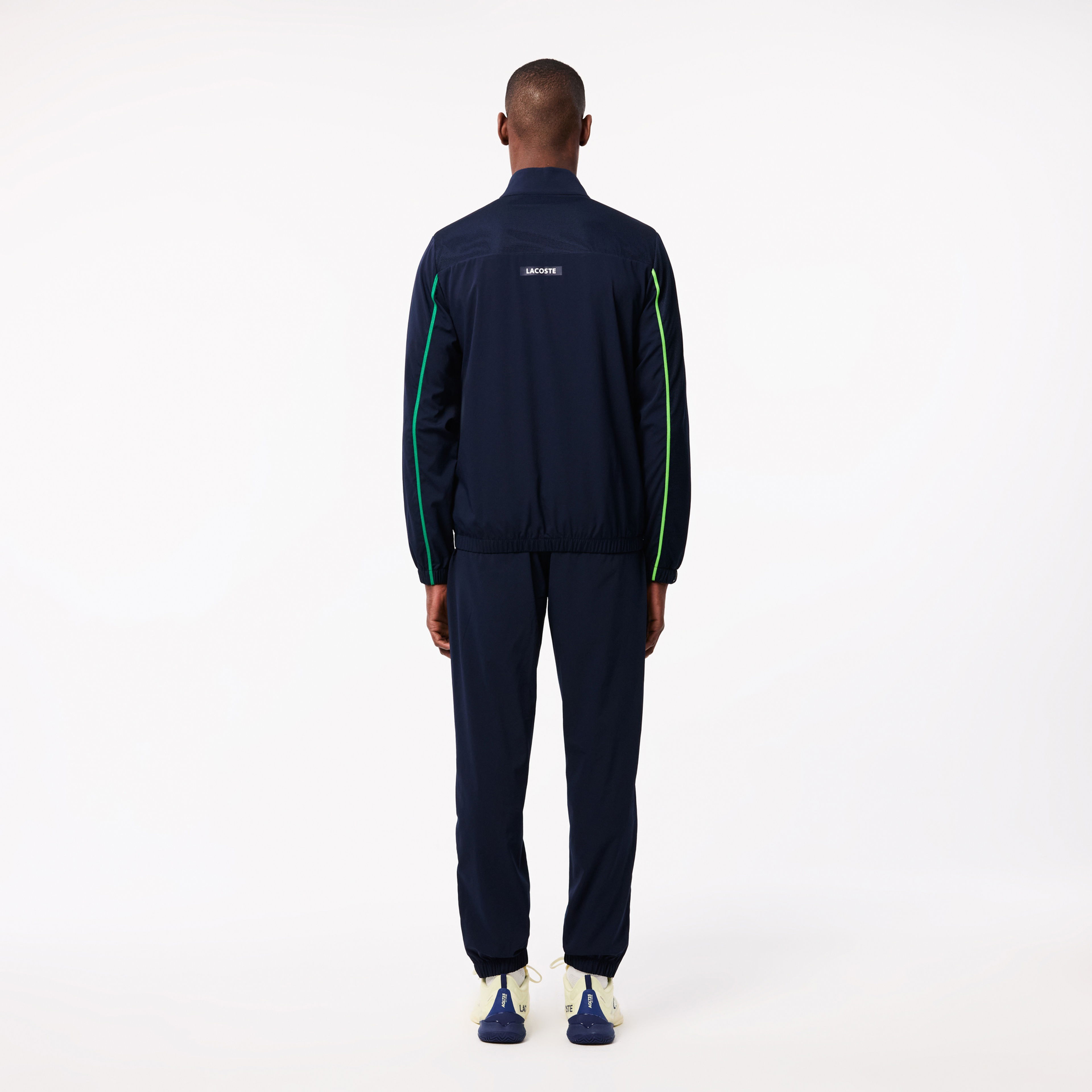 Lacoste Erkek Regular Fit Fermuarlı Yaka Renk Bloklu Lacivert Eşofman Takımı