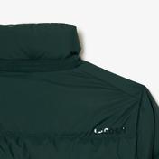 Lacoste Kadın Relaxed Fit Kapüşonlu Koyu Yeşil Şişme Mont