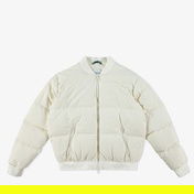 Lacoste Kadın Relaxed Fit Dik Yaka Krem Mont