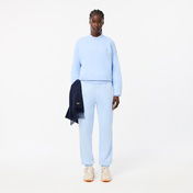 Lacoste Unisex Loose Fit Bisiklet Yaka Açık Mavi Sweatshirt