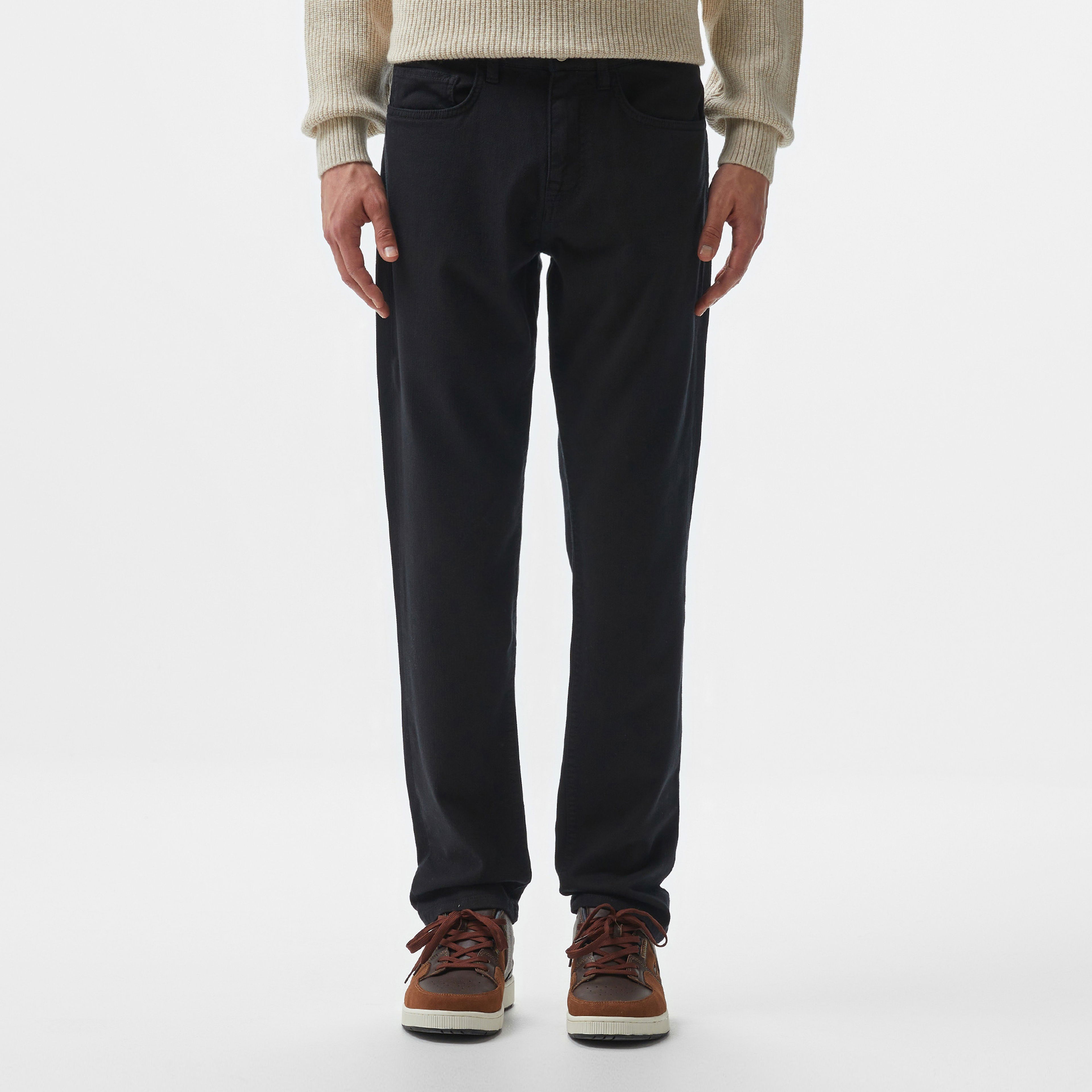Lacoste Erkek Regular Fit Casual Siyah Jean Pantolon