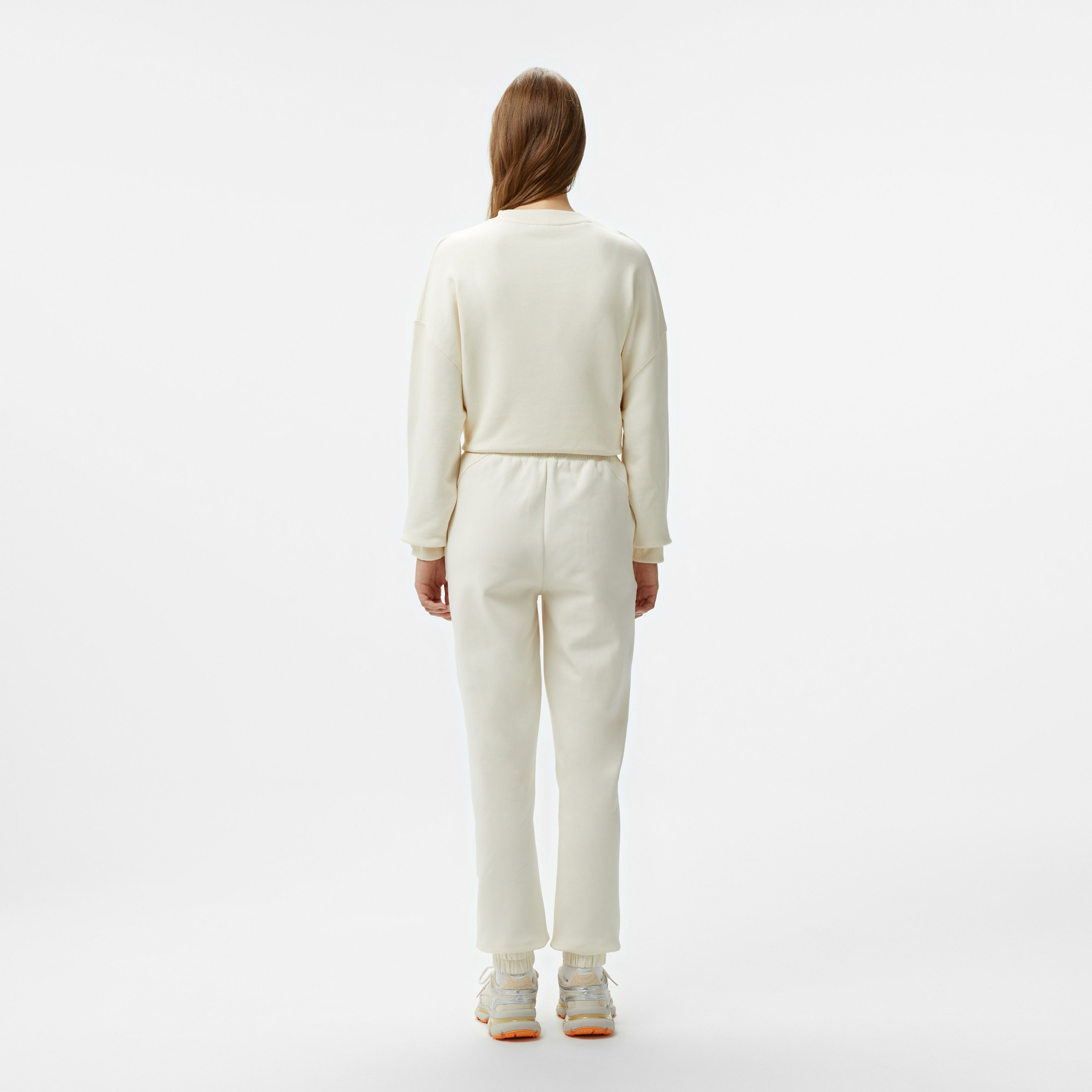 Lacoste Kadın Jogger Beyaz Pantolon