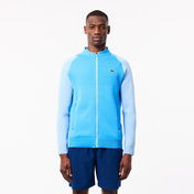 Lacoste X Novak Djokovic Erkek Regular Fit Fermuarlı Renk Bloklu Mavi Sweatshirt