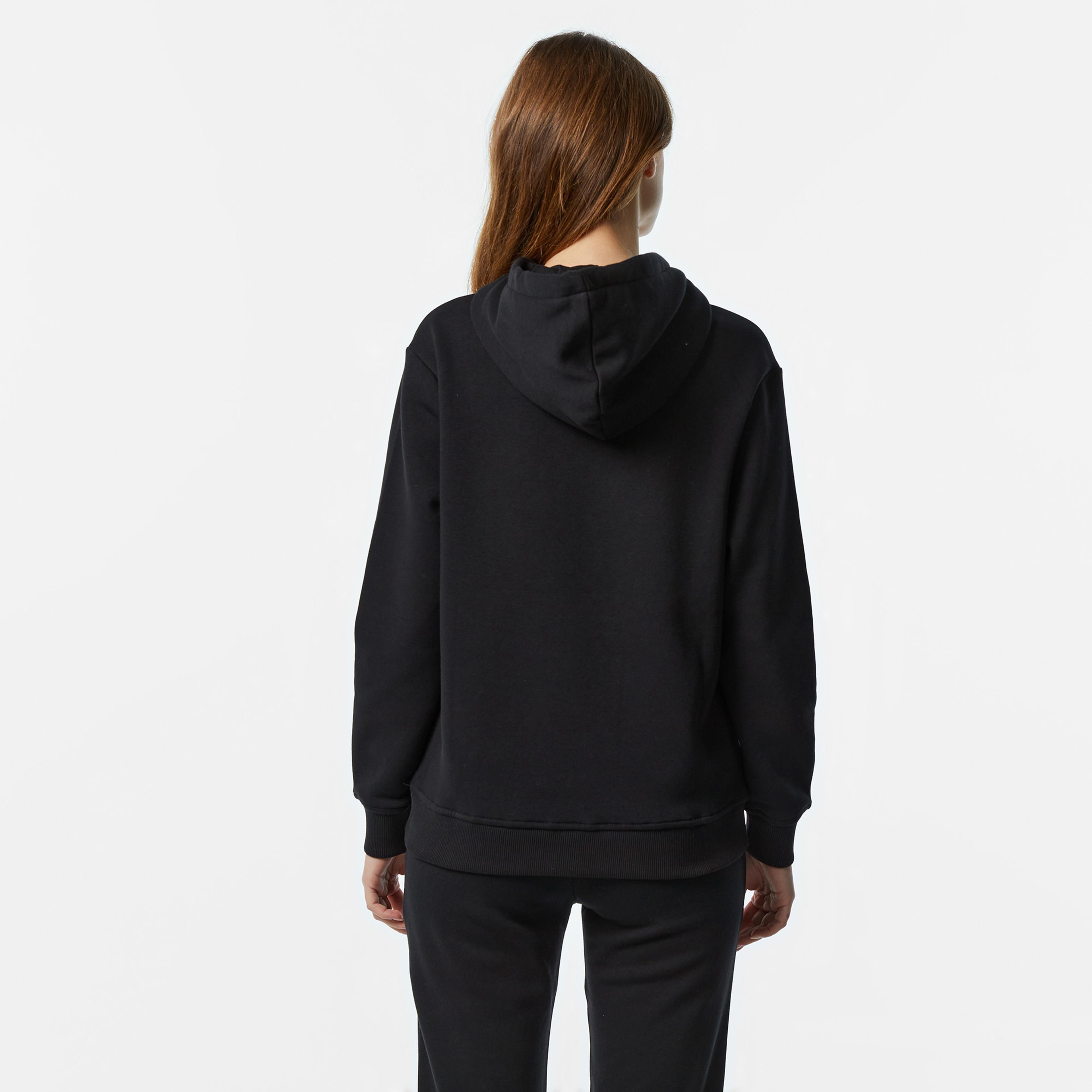 Ucla Riley Nakışlı Kadın Siyah Hoodie