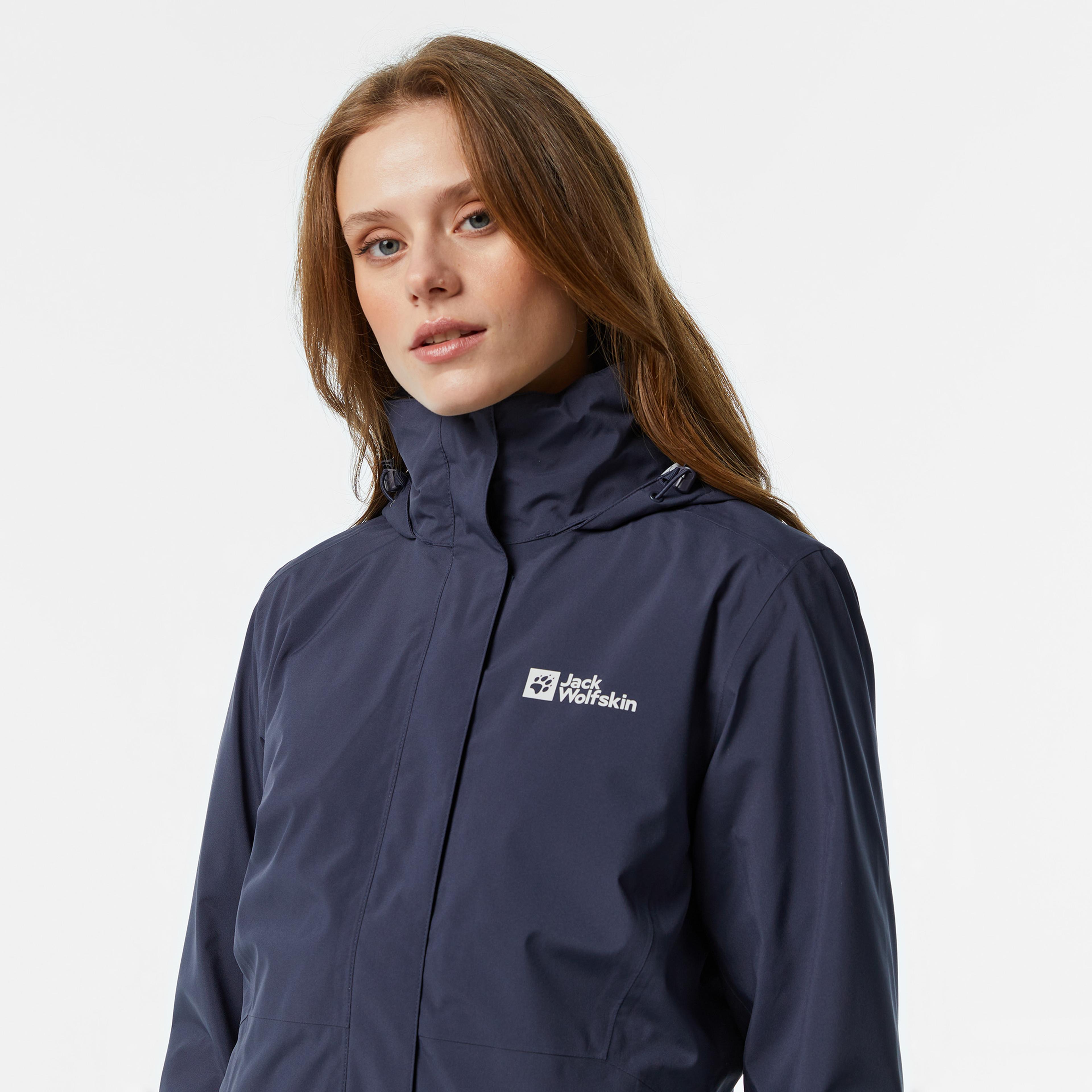 Jack Wolfskin Texapore 3in1 Kadın Gri Ceket