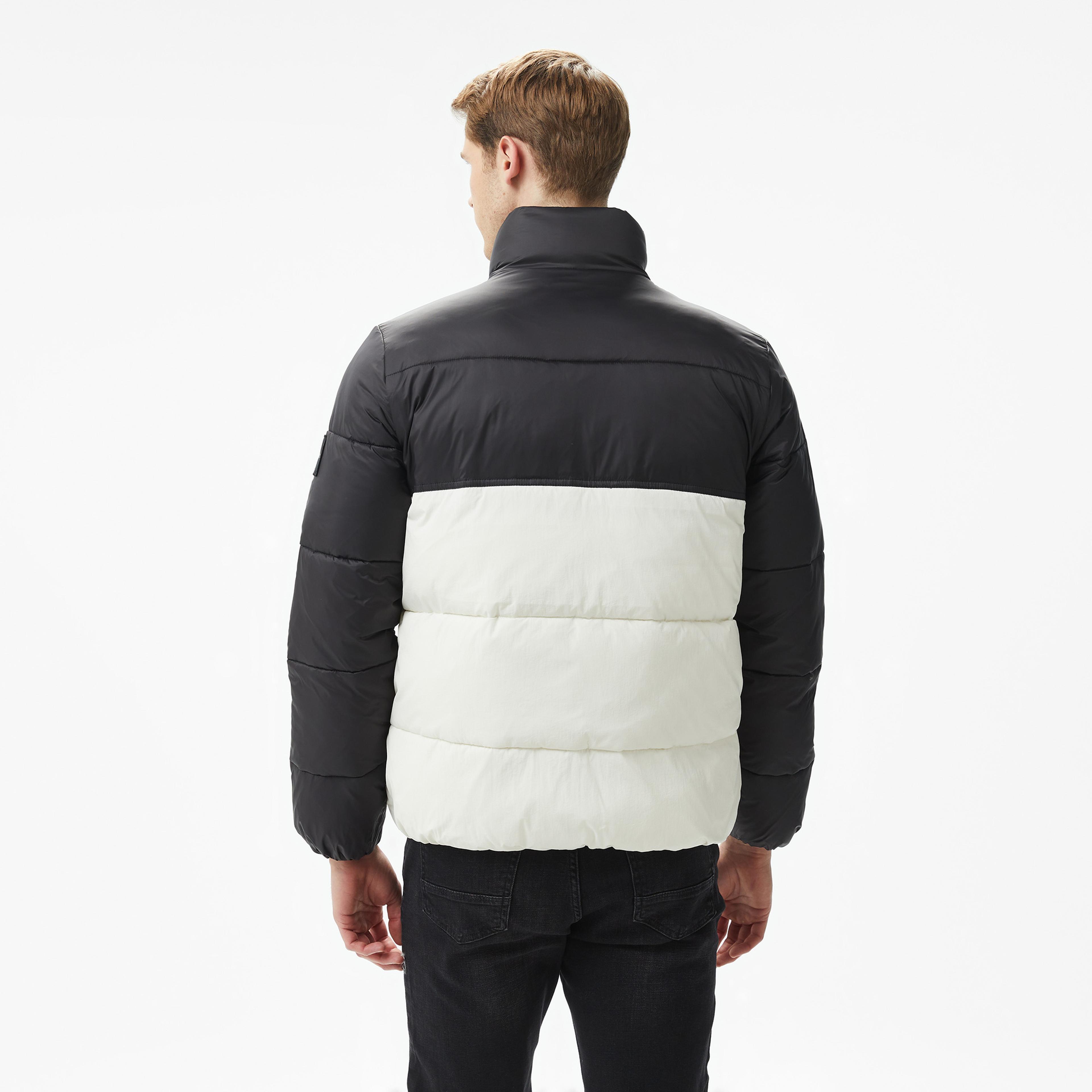 Calvin Klein Jeans Non Down Blocking Puffer Erkek Beyaz Ceket
