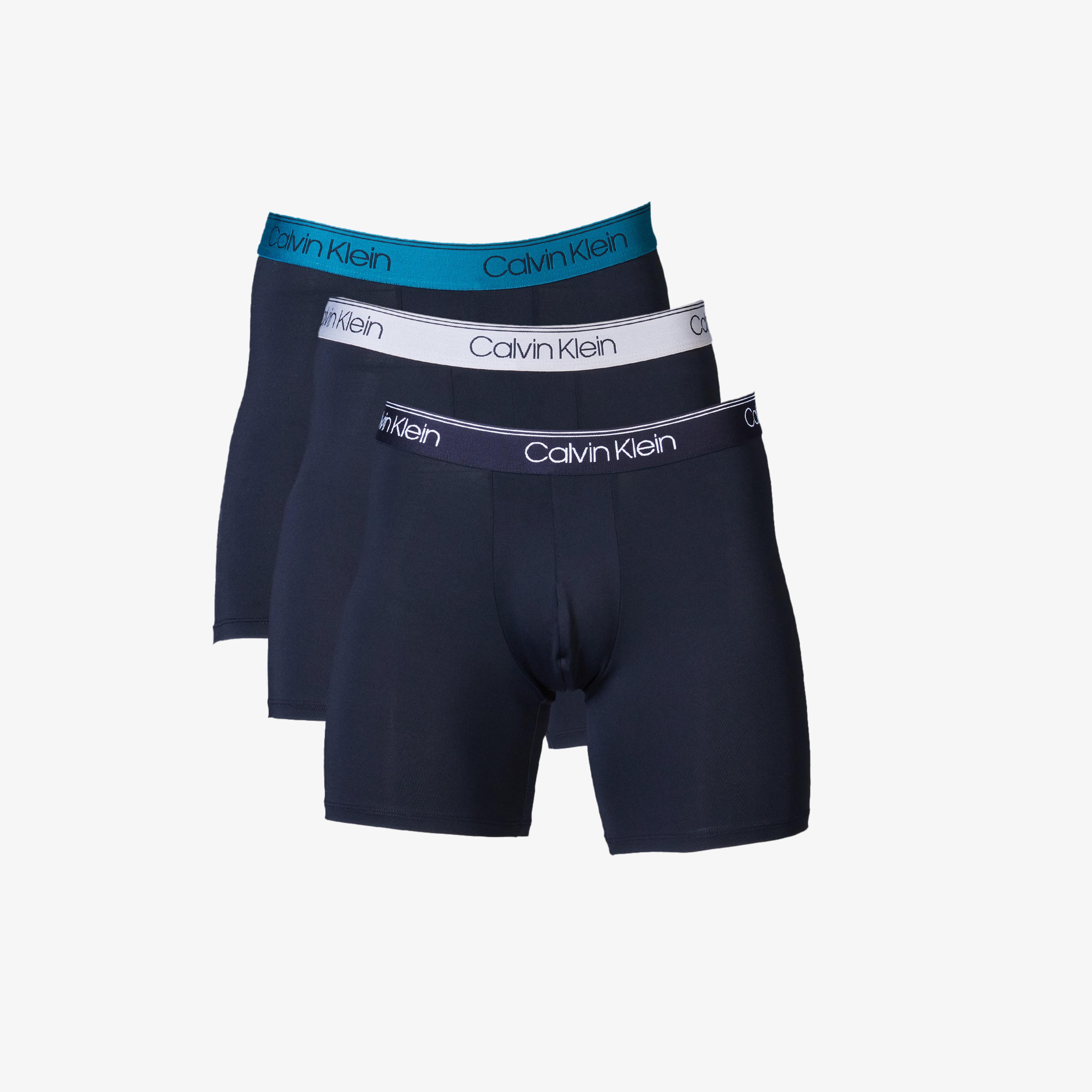Calvin Klein 3lü Erkek Siyah Boxer