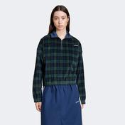 adidas Tartan Half Zip Kadın Mavi Eşofman Üstü