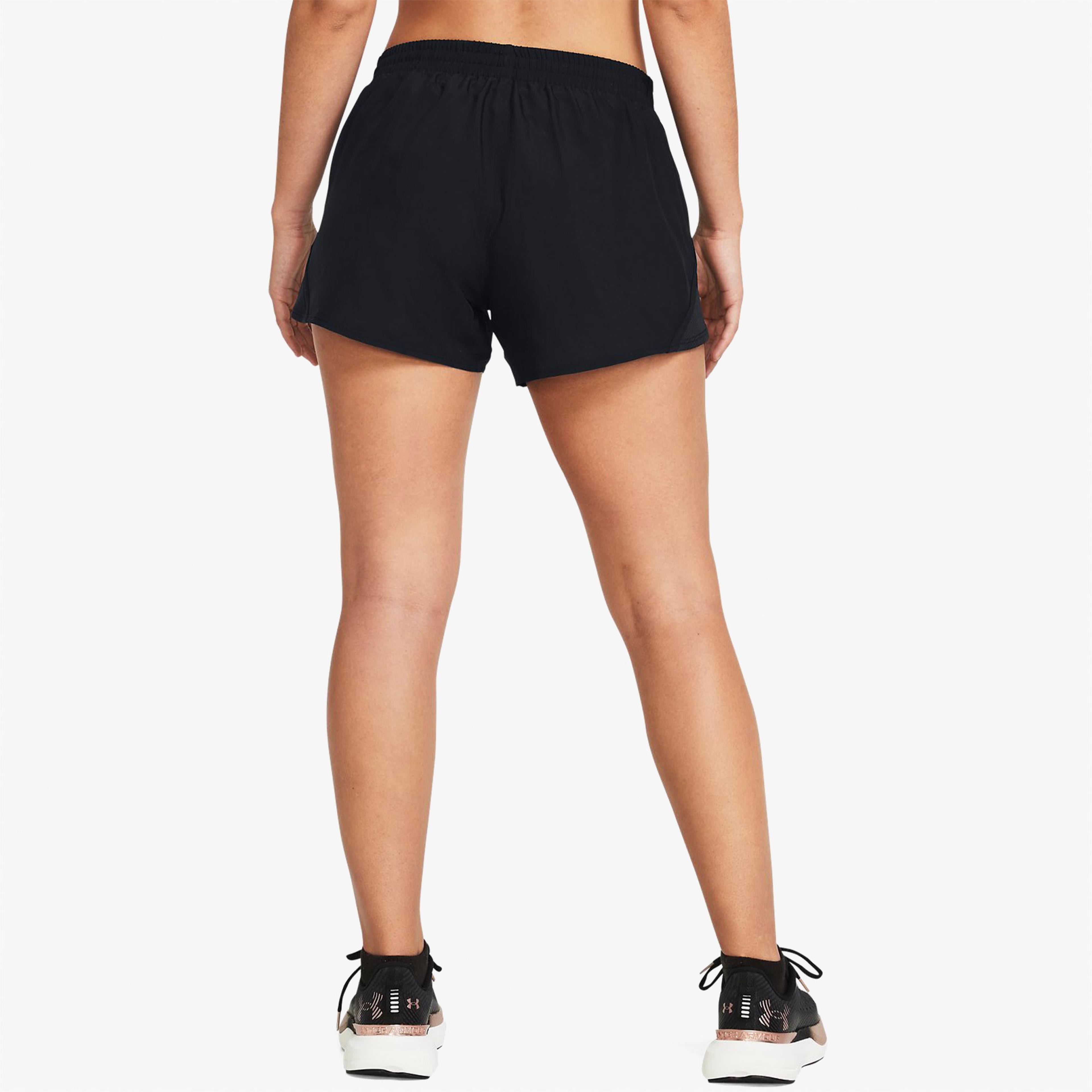 Under Armour Fly By 3inch Kadın Siyah Koşu Şortu