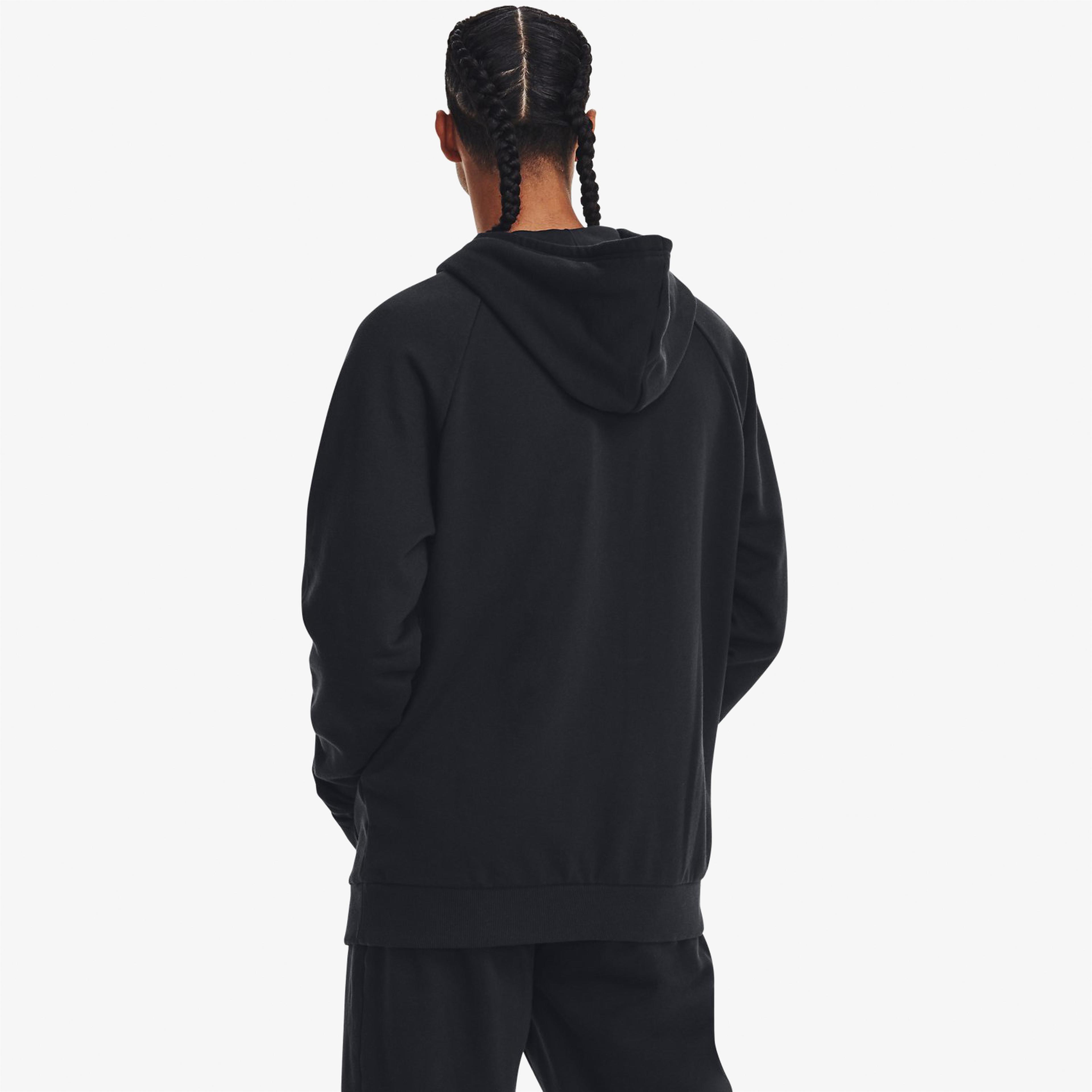 Under Armour Rival Fleece Logo Erkek Siyah Günlük Sweatshirt