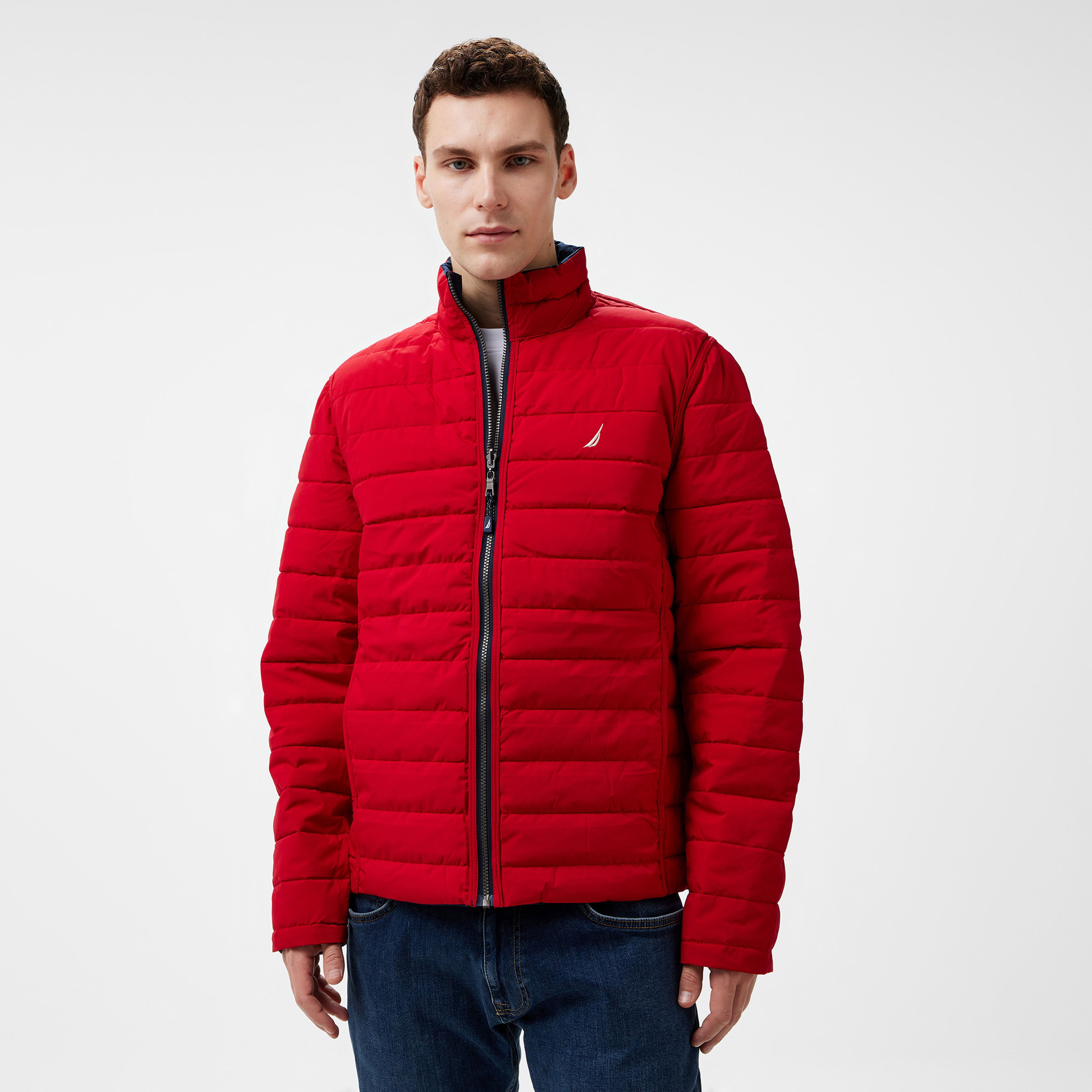 Nautica Erkek Lacivert Çift Taraflı Mont