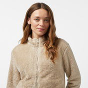 Nautica Kadın Bej Regular Fit Fermuarlı Peluş Sweatshirt