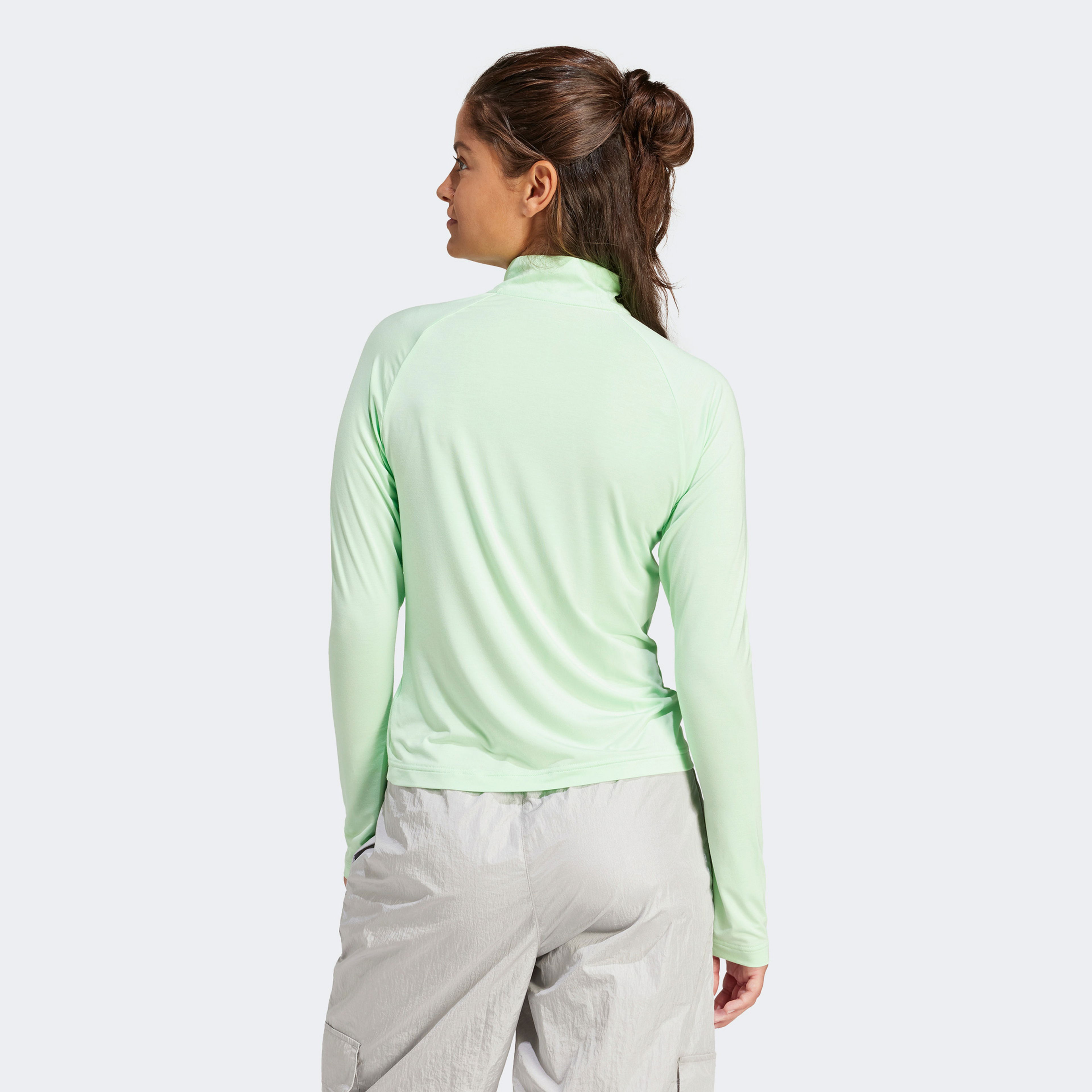 adidas C Esc Q1 Ls Kadın Yeşil Koşu Sweatshirt