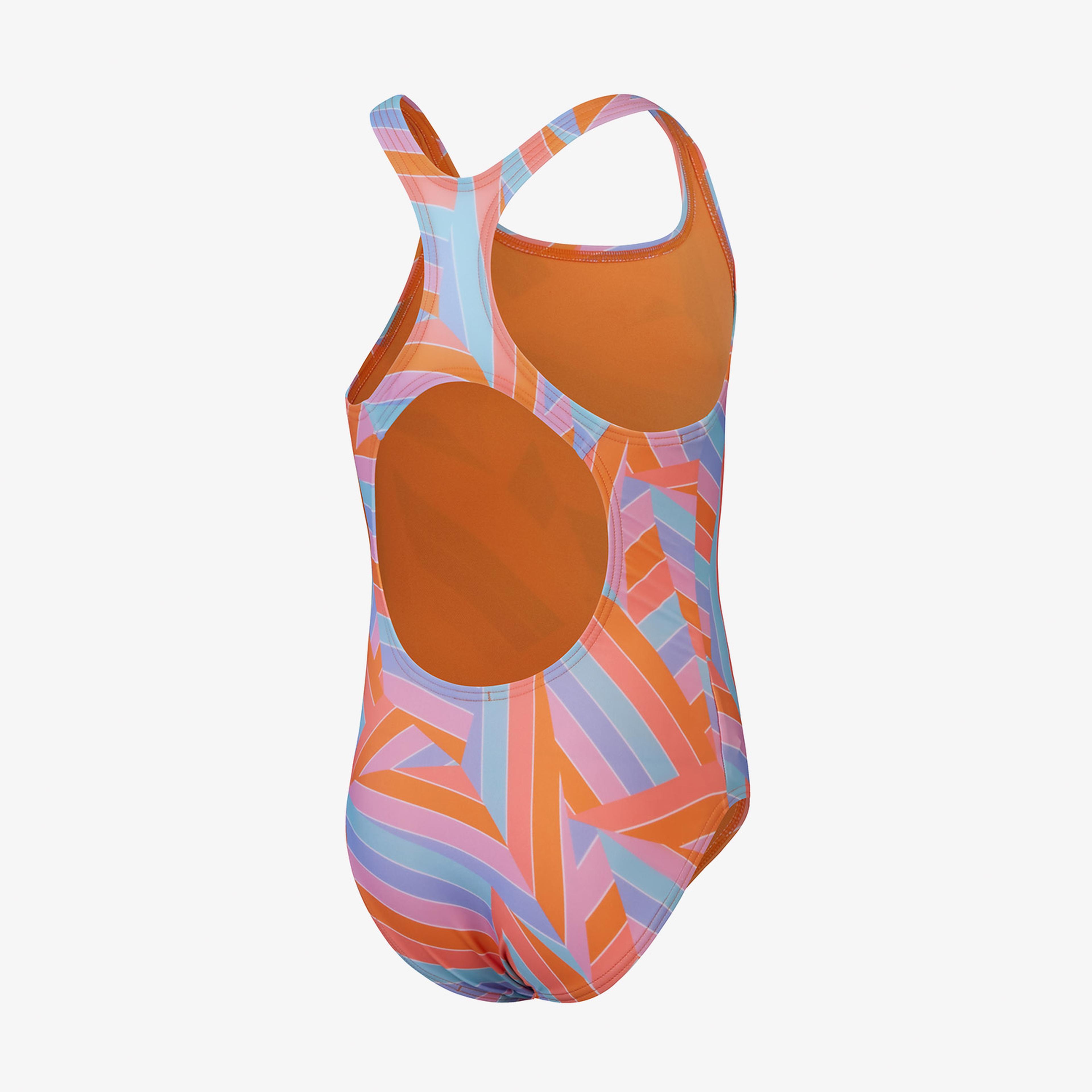 Speedo Printed Medalist Çocuk Turuncu Mayo