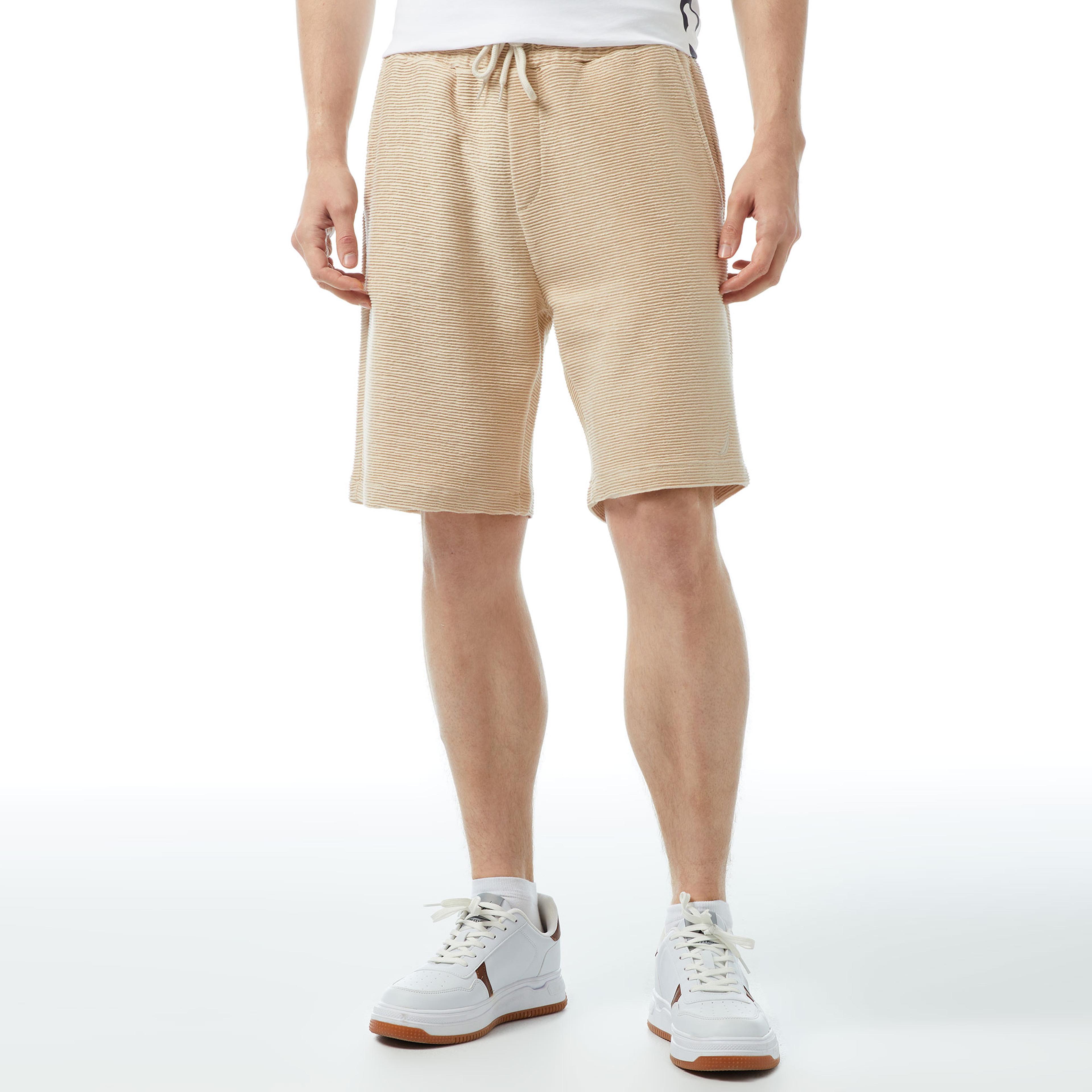 Nautica Erkek Bej Standart Fit Şort