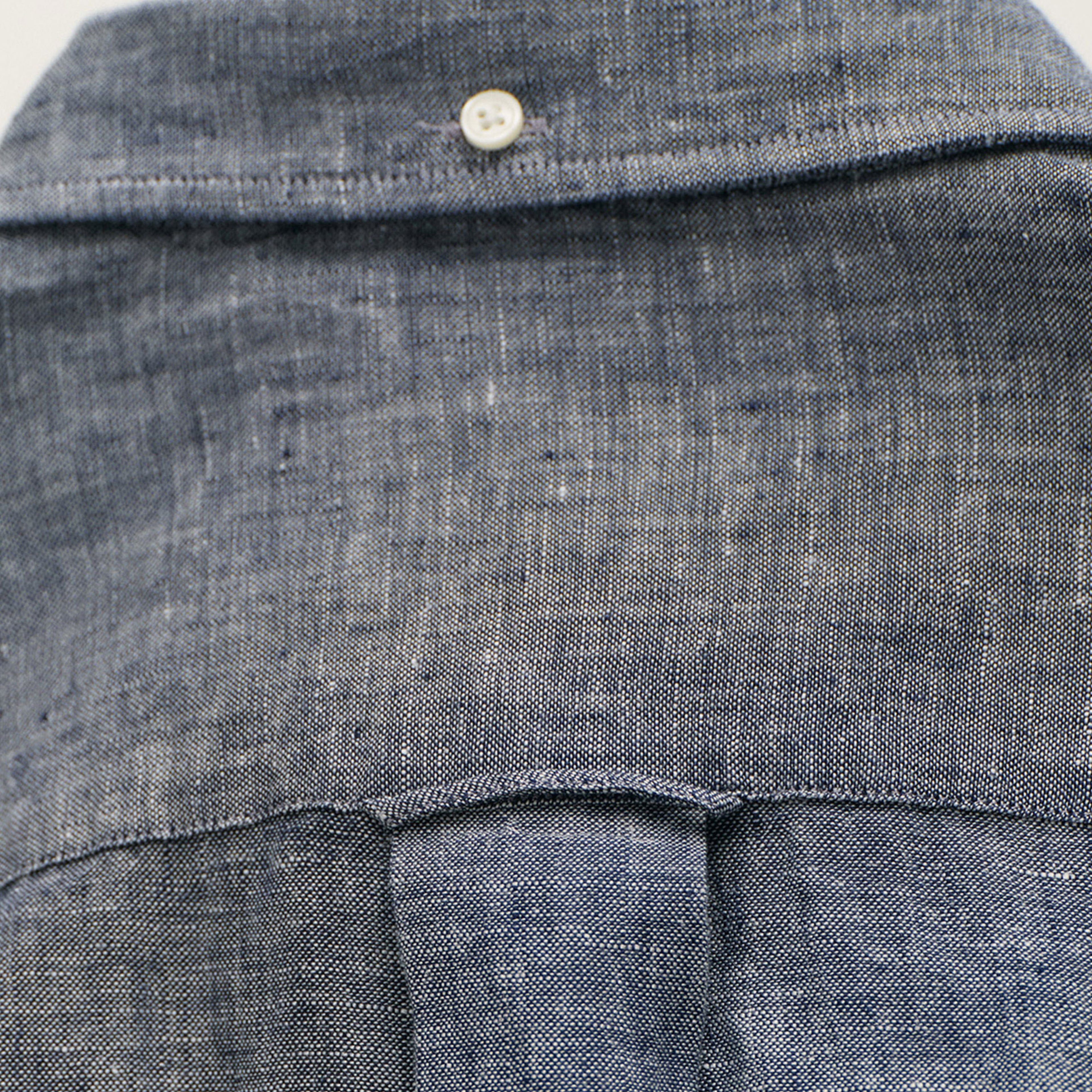 GANT Erkek Lacivert Regular Fit Keten Gömlek