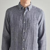 GANT Erkek Lacivert Regular Fit Keten Gömlek