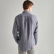 GANT Erkek Lacivert Regular Fit Keten Gömlek