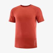 Salomon Cross Run Erkek Kırmızı Koşu T-Shirt
