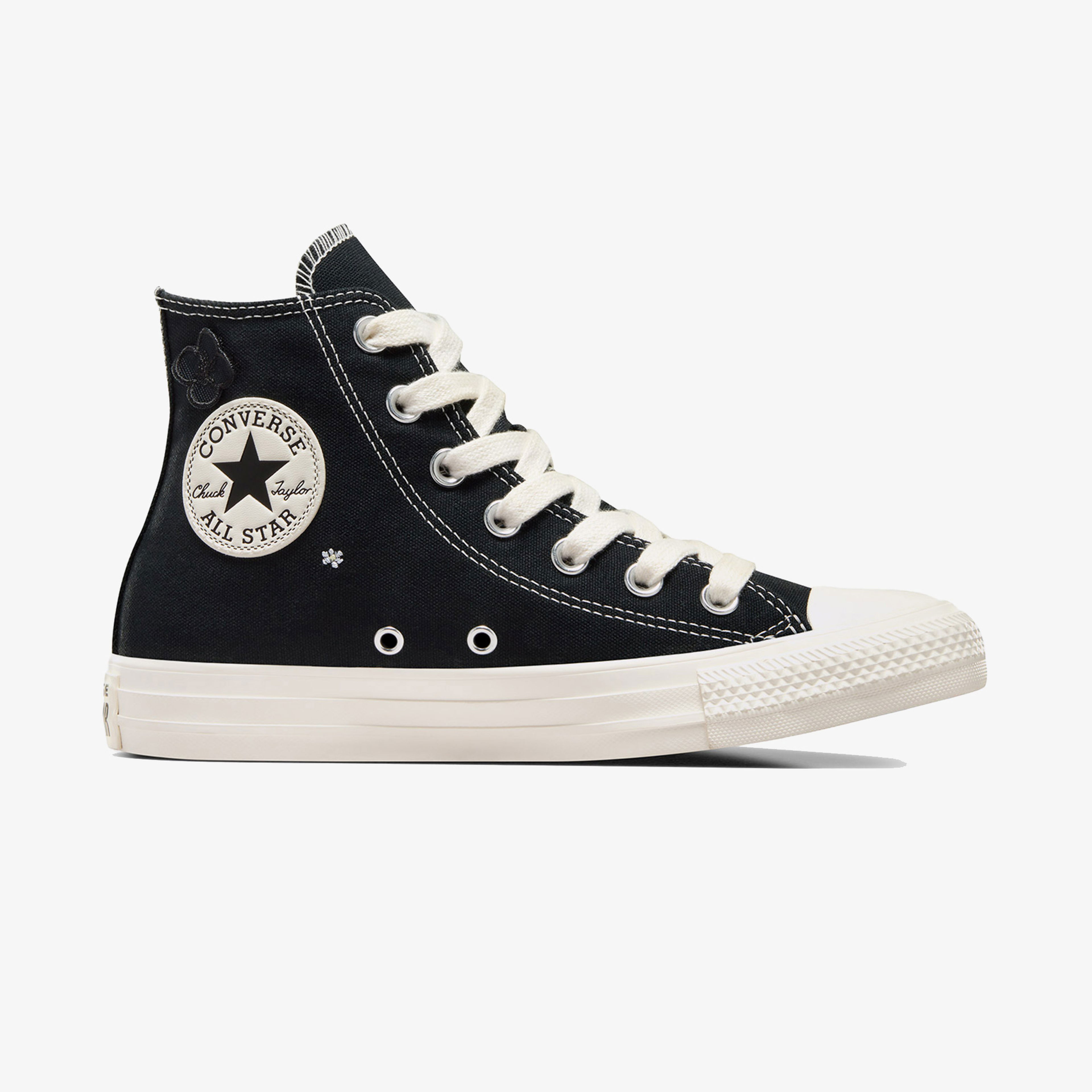 Converse Chuck Taylor All Star 3D Flowers Kadın Siyah Sneaker