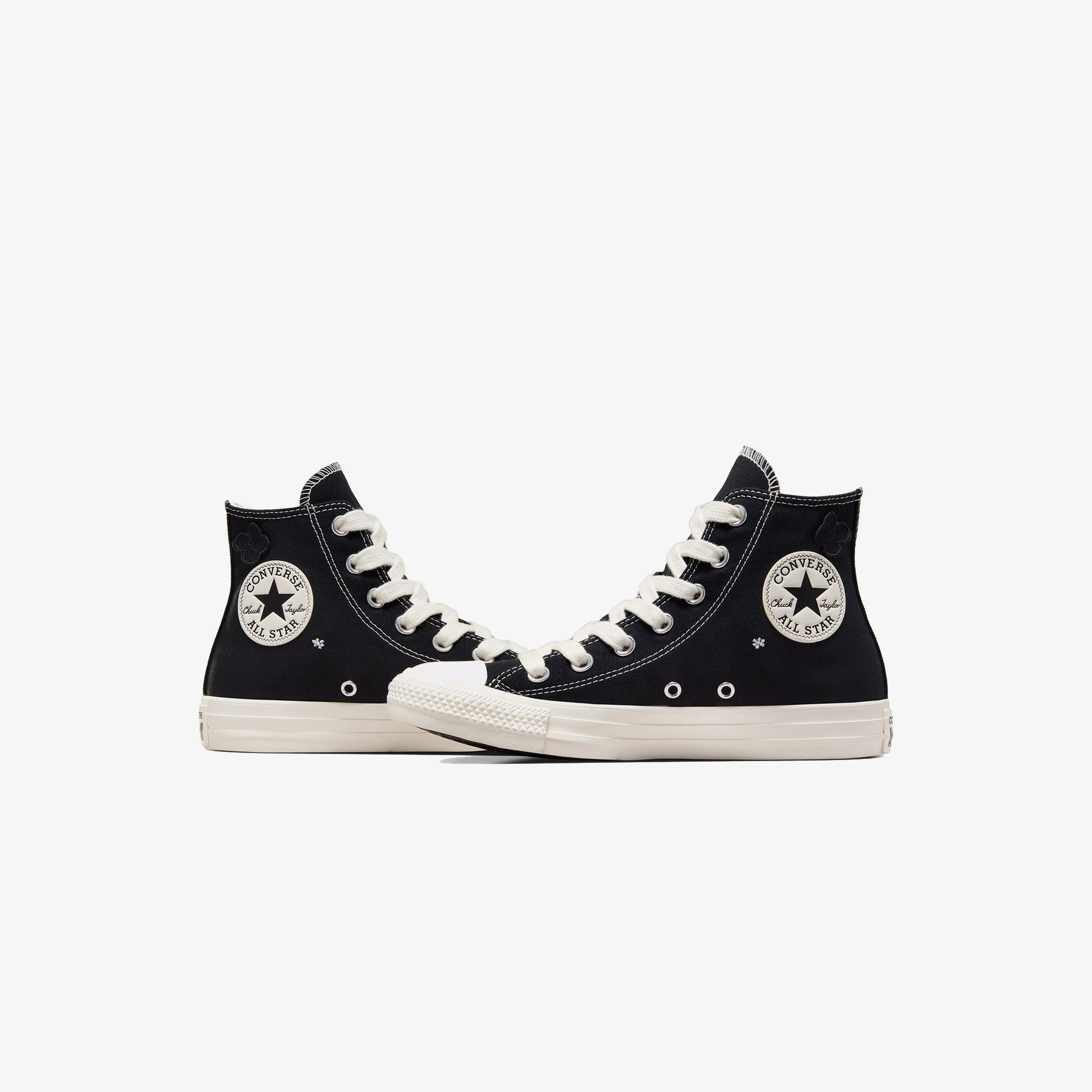 Converse Chuck Taylor All Star 3D Flowers Kadın Siyah Sneaker