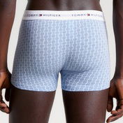 Tommy Hilfiger 3'lü Trunk Print Erkek Gri Boxer
