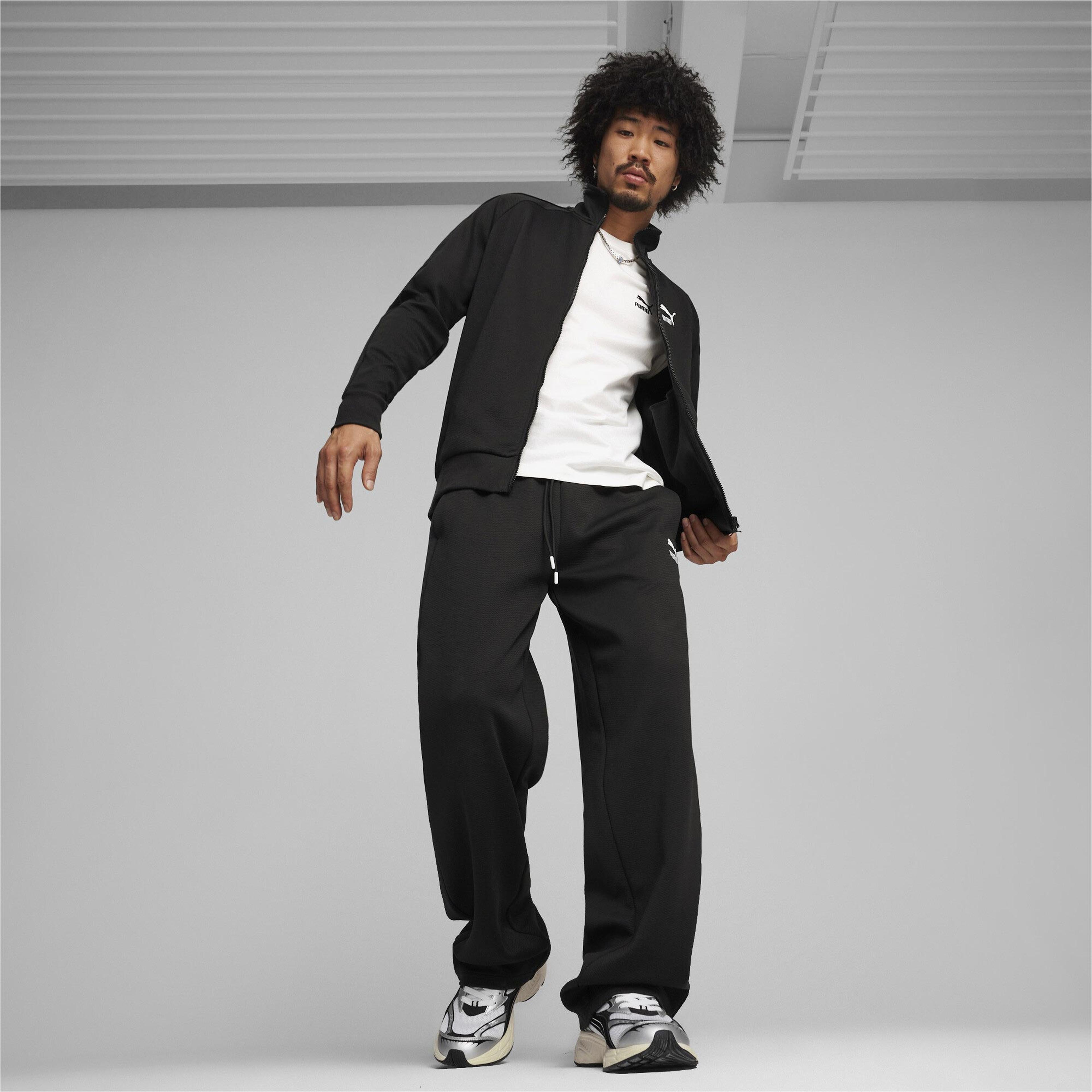 Puma T7 Track Erkek Siyah Eşofman Üstü