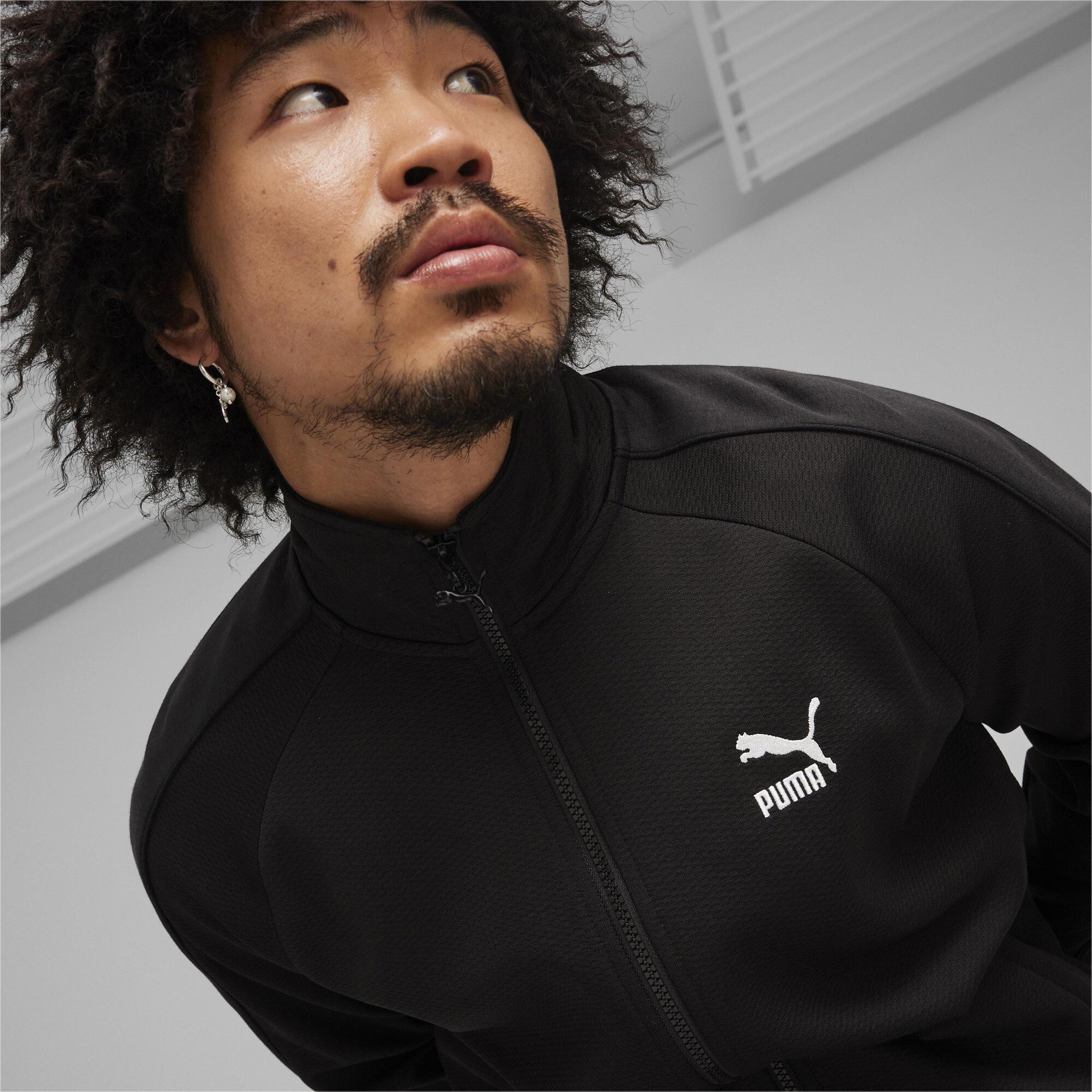 Puma T7 Track Erkek Siyah Eşofman Üstü