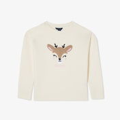 Nautica Kız Çocuk Kırık Beyaz Sweatshirt