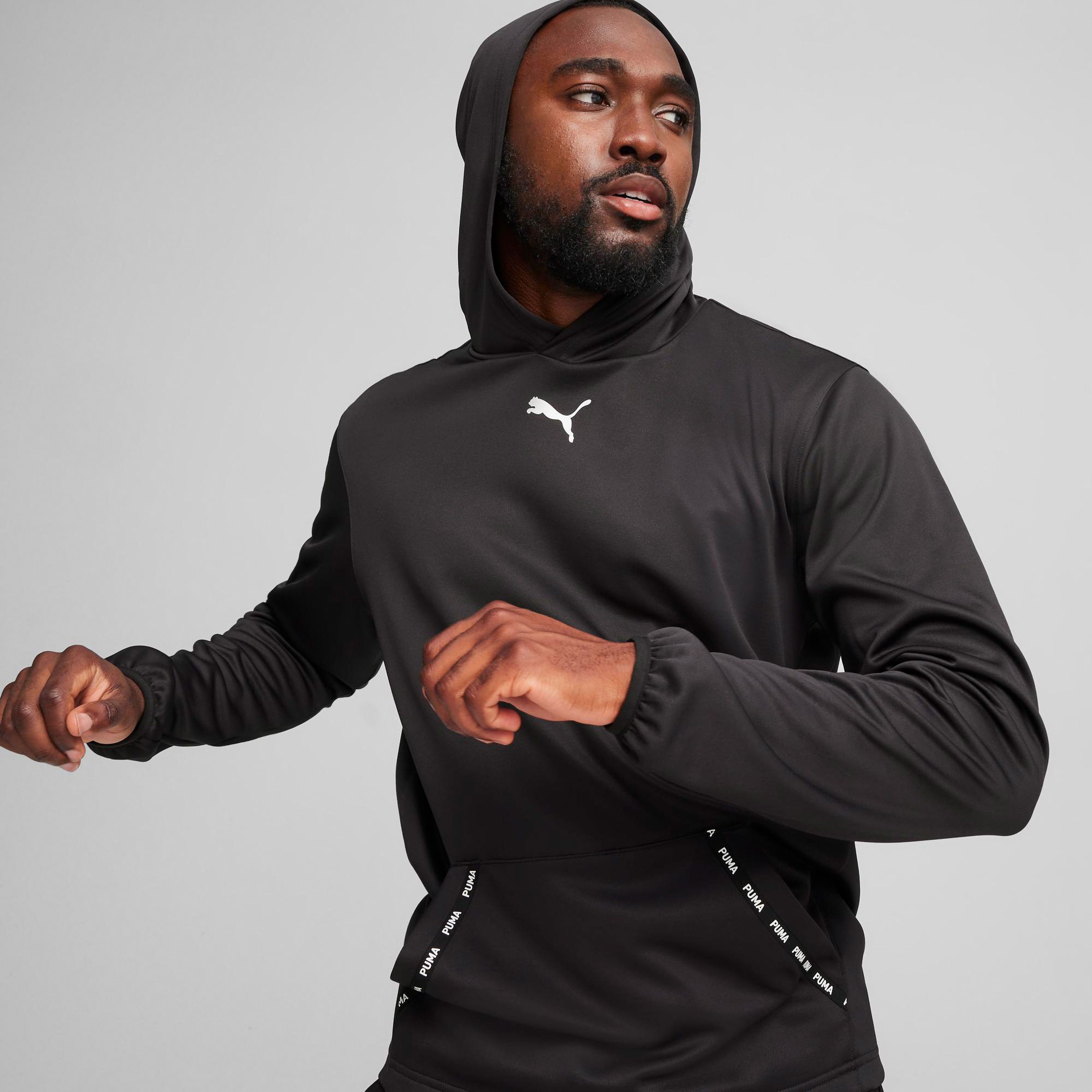 Puma FIT Power Fleece Erkek Siyah Günlük Sweatshirt