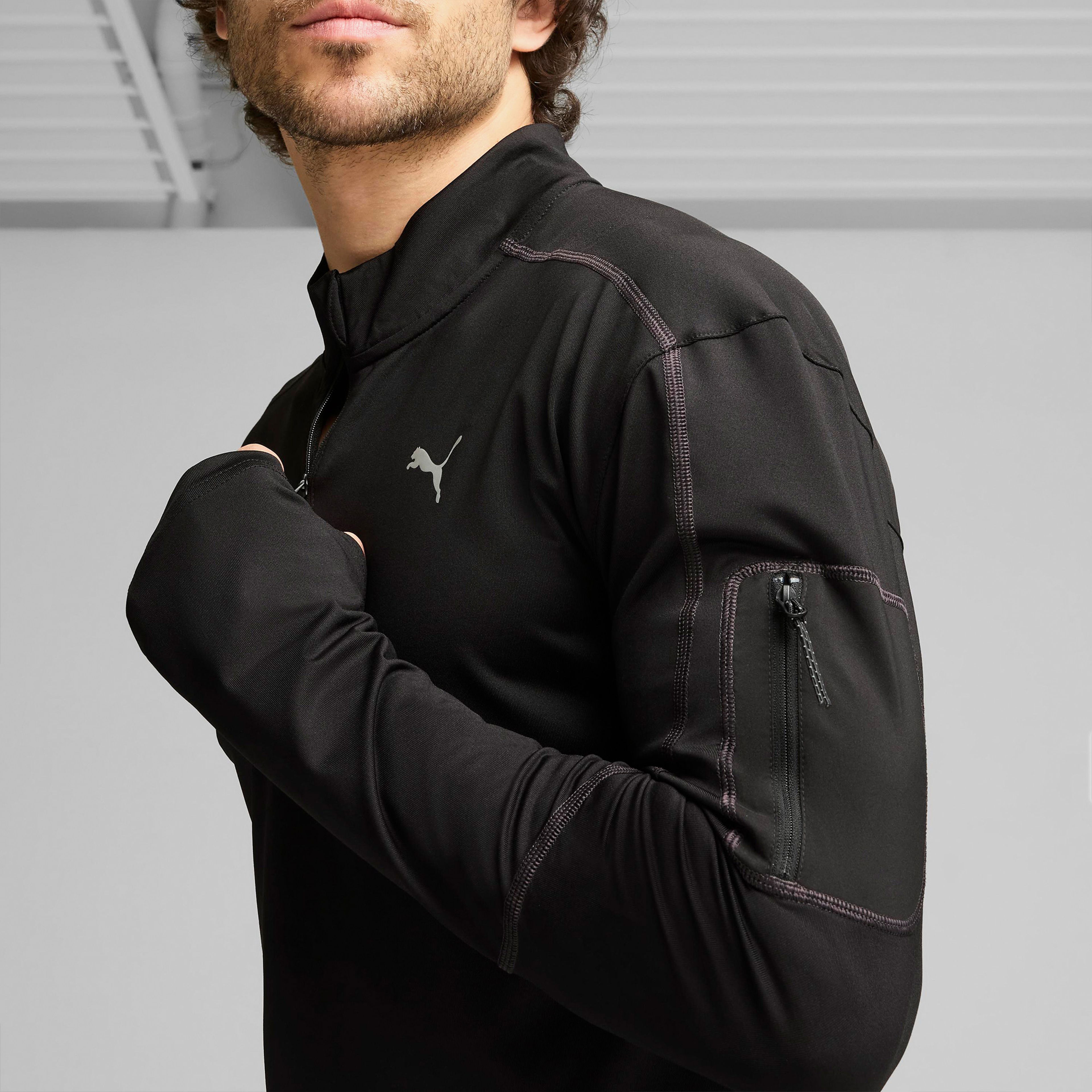 Puma Quarter Zip Erkek Siyah Günlük Sweatshirt
