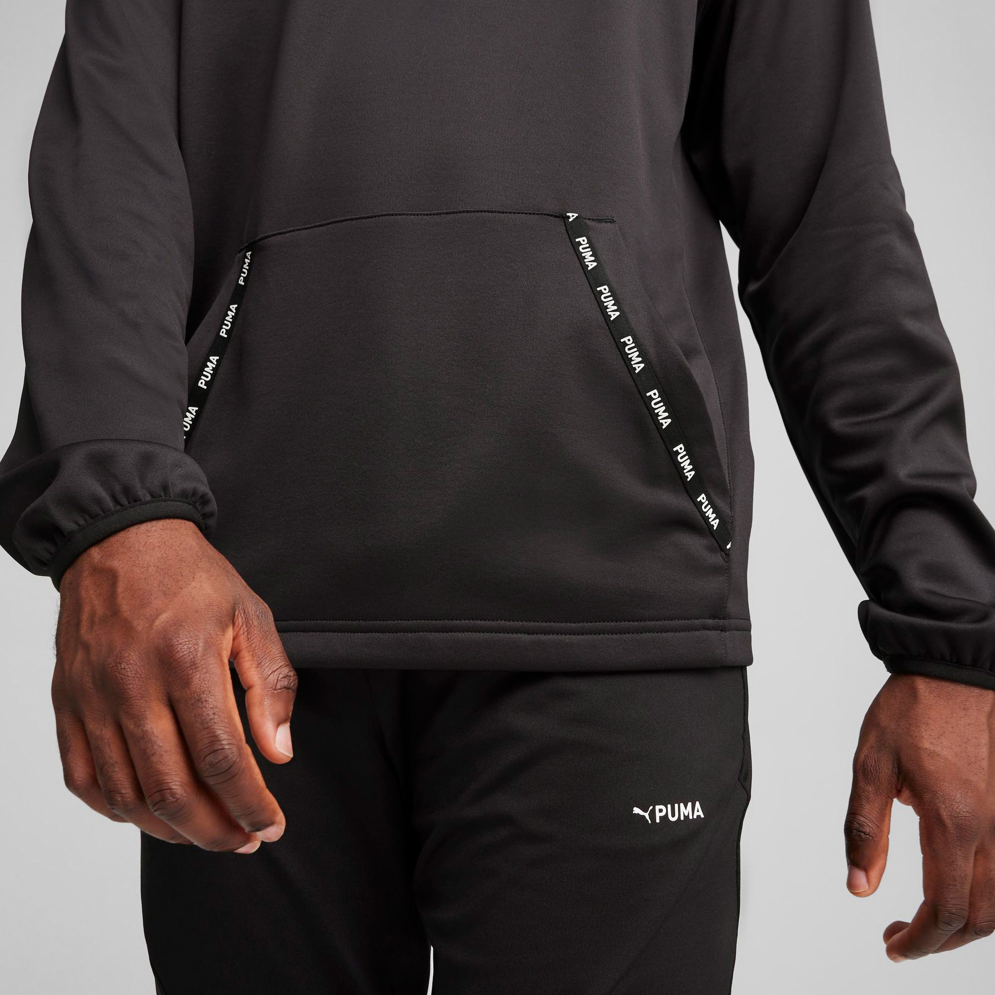 Puma FIT Power Fleece Erkek Siyah Günlük Sweatshirt