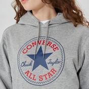 Converse Standard Fit Center Front Large Chuck Patch Core Po  Unisex Gri Hoodie