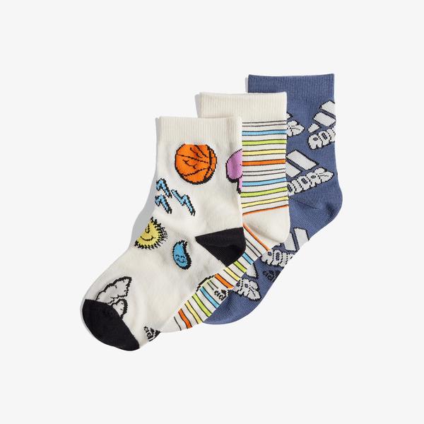 adidas Bubbles 3PP Çocuk Renkli Çorap