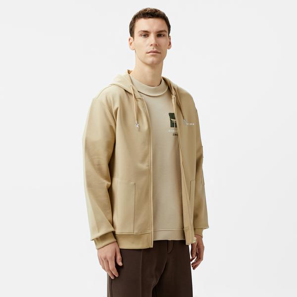 UNITED4 Cool M Full Zip Erkek Gri Sweatshirt
