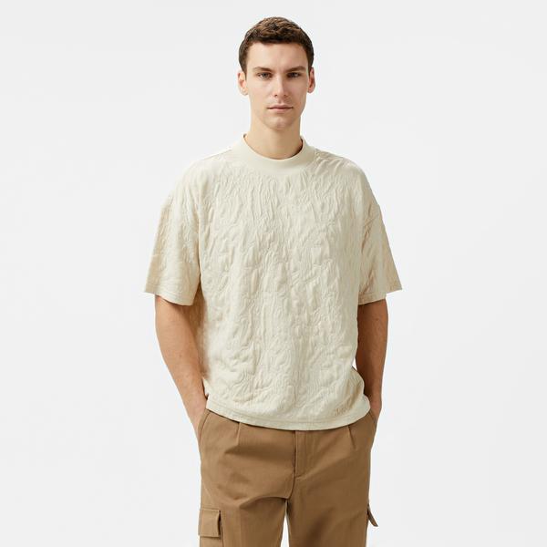 UNITED4 Classic Erkek Krem T-Shirt