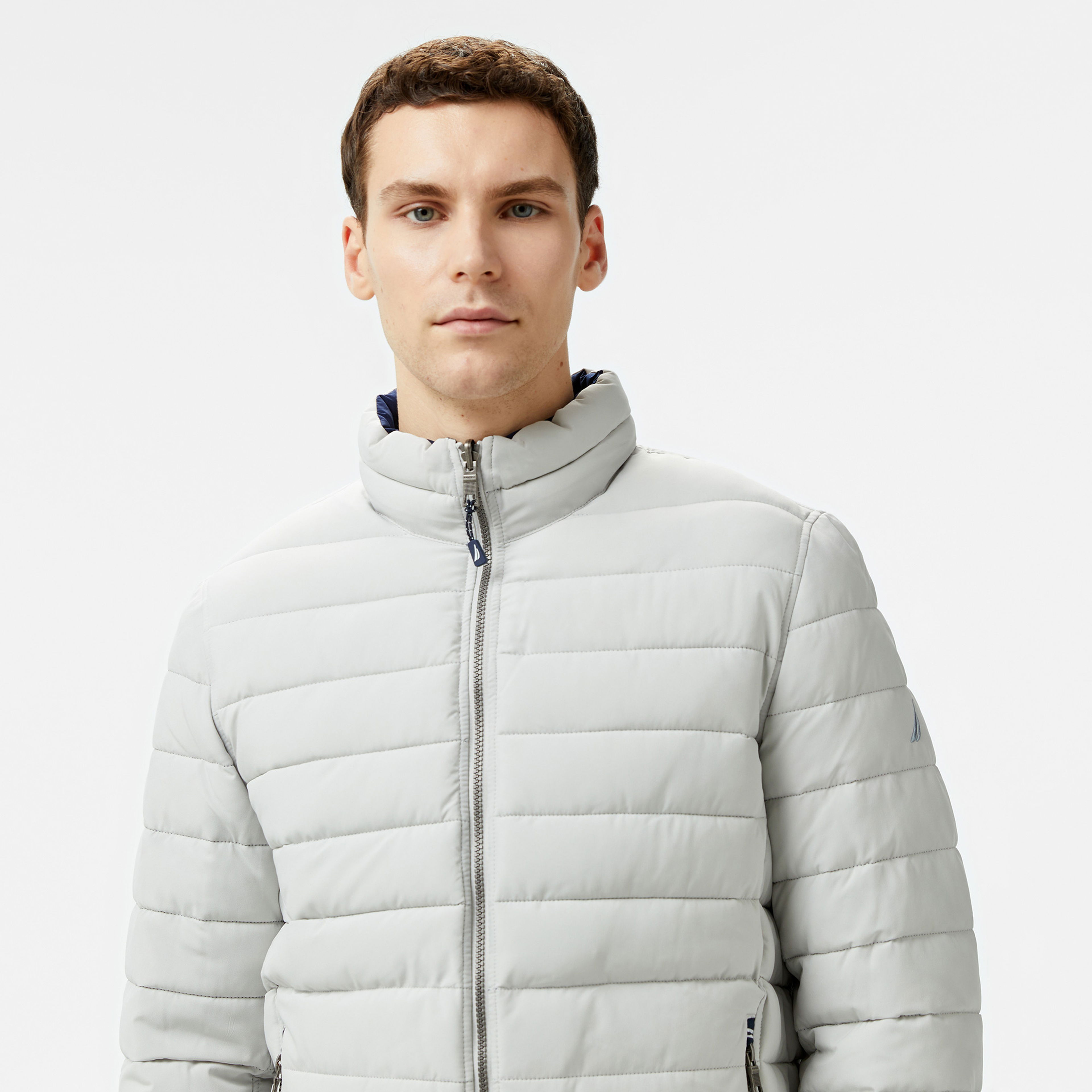 Nautica Erkek Gri & Lacivert Çift Taraflı Mont
