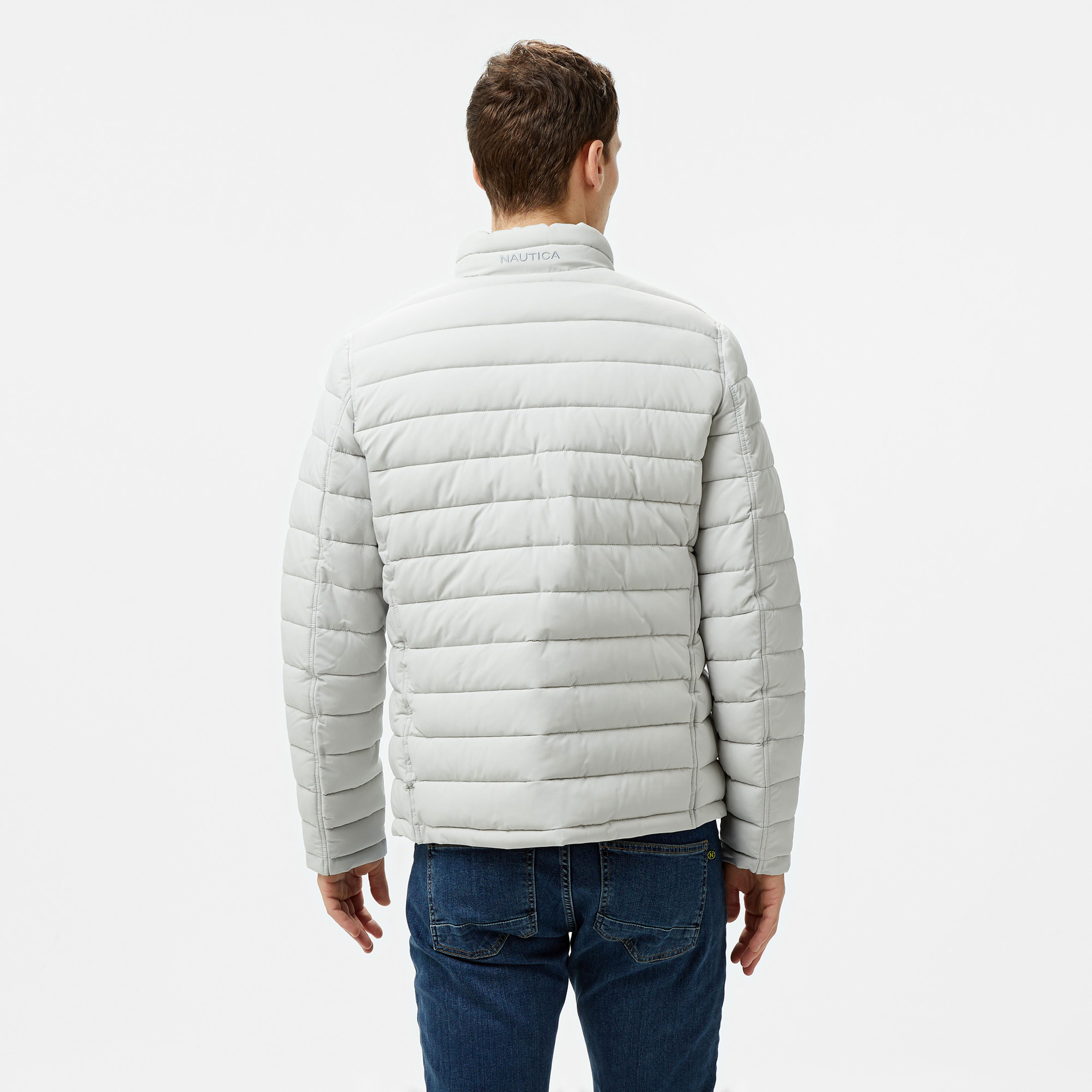 Nautica Erkek Gri & Lacivert Çift Taraflı Mont