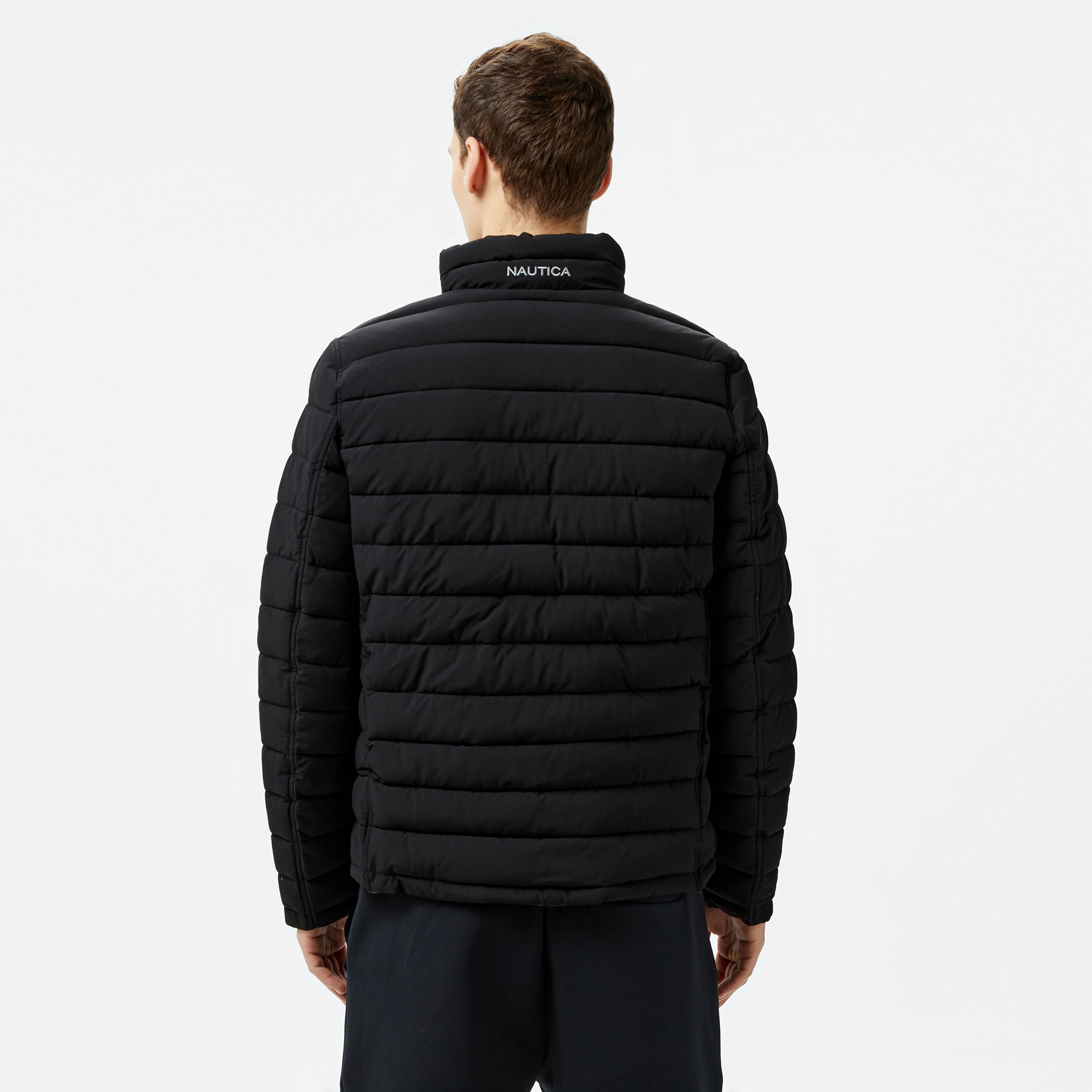 Nautica Erkek Siyah & Gri Çift Taraflı Mont