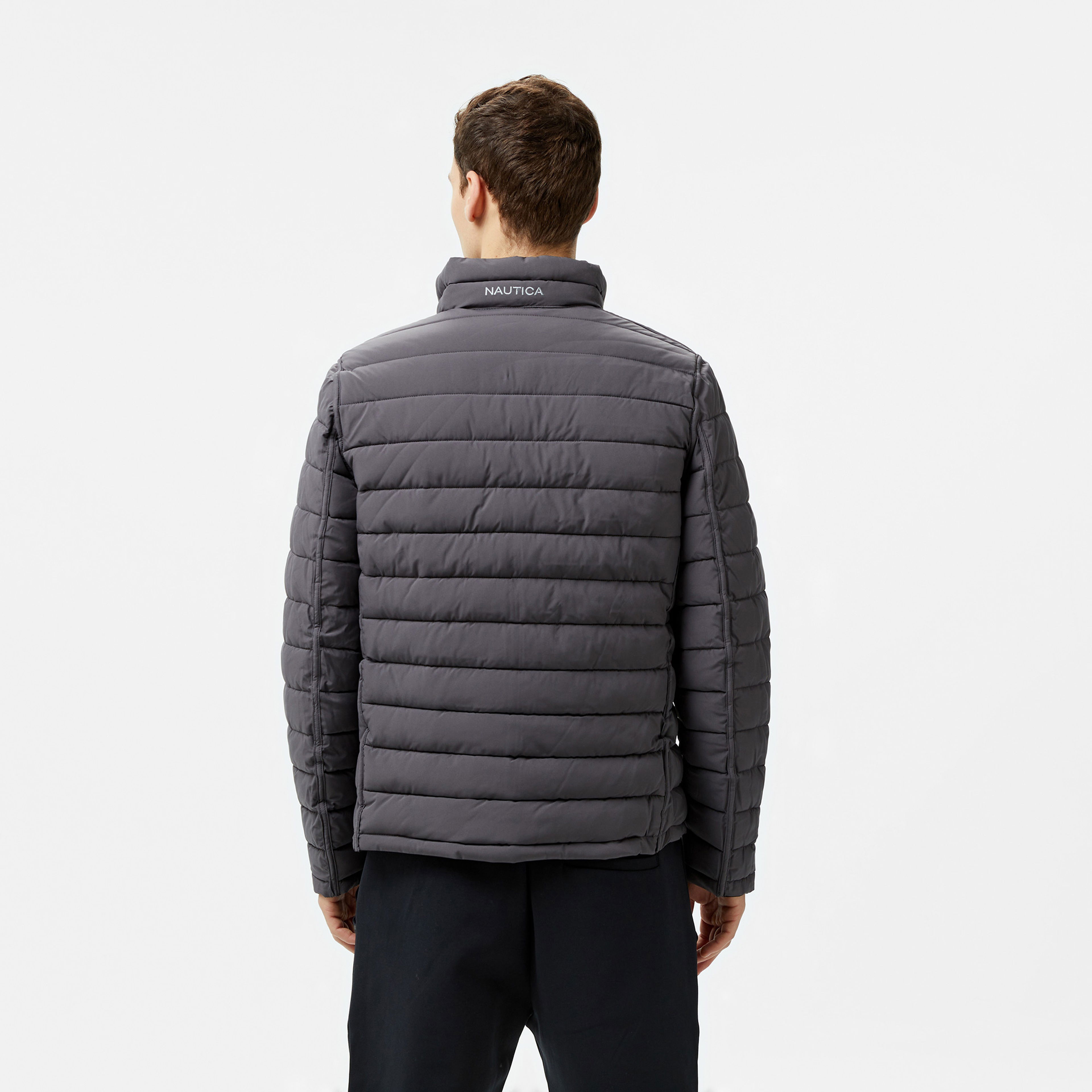 Nautica Erkek Siyah & Gri Çift Taraflı Mont