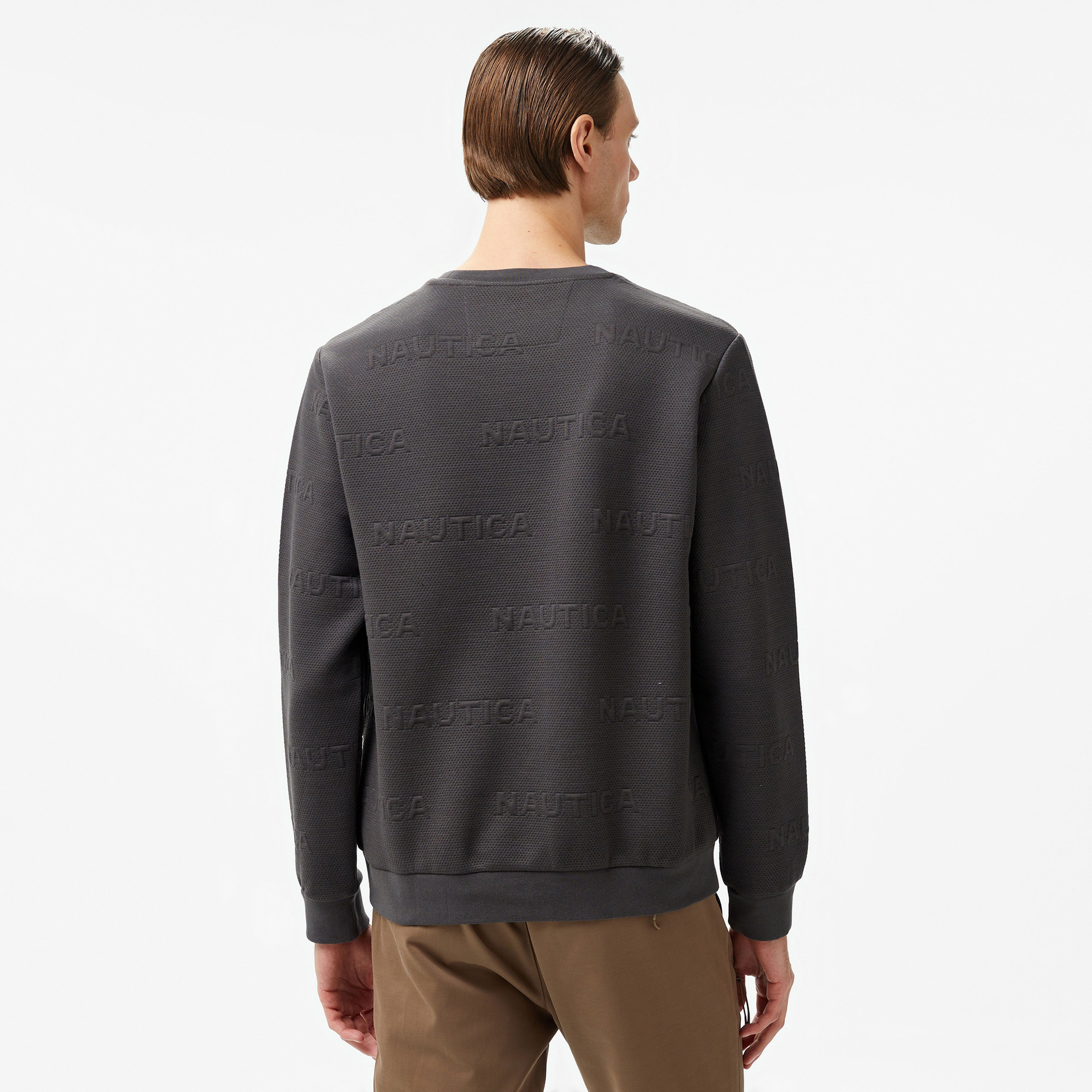 Nautica Erkek Gri Regular Fit Sweatshirt