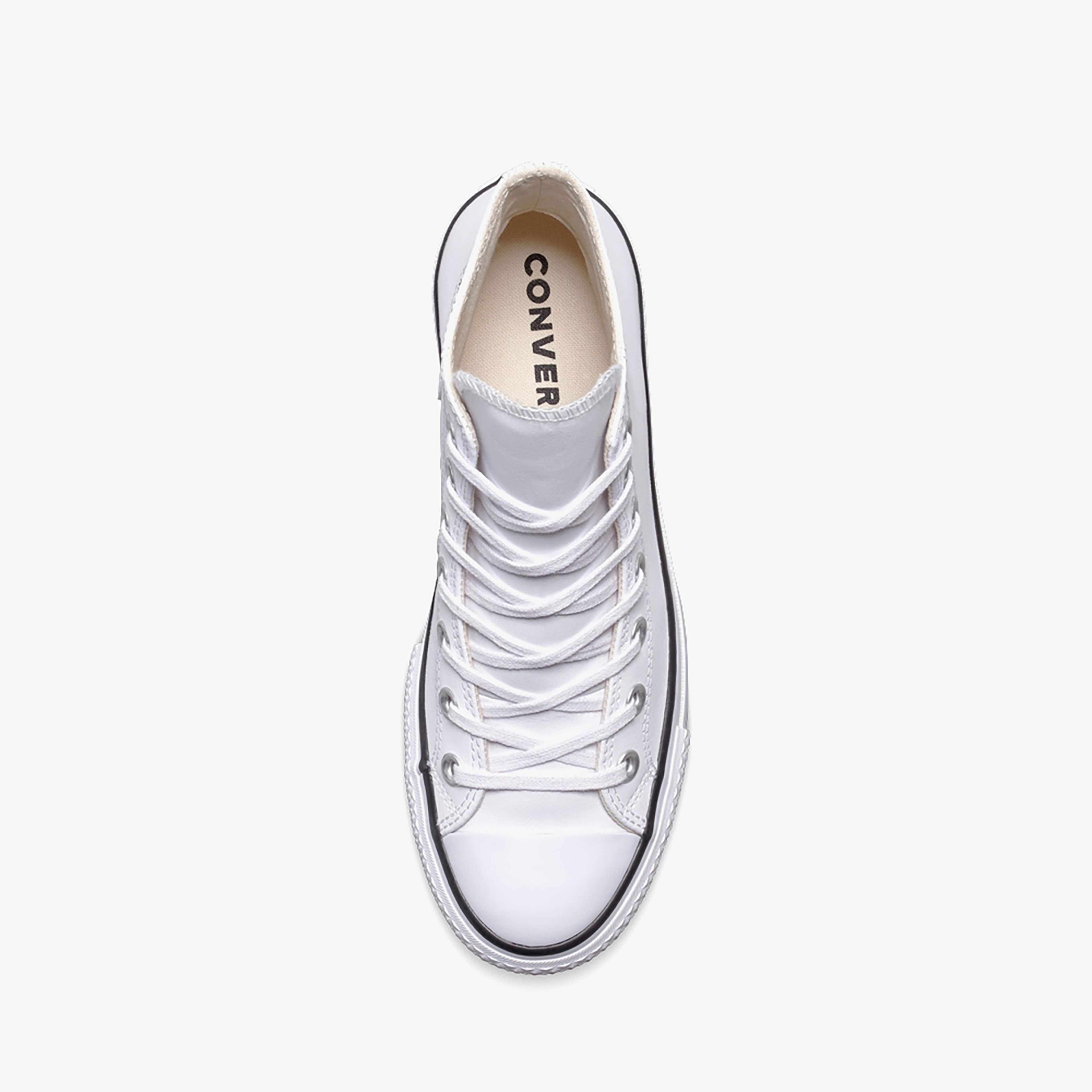 Converse Chuck Taylor All Star Lift Hi Deri Unisex Beyaz Sneaker