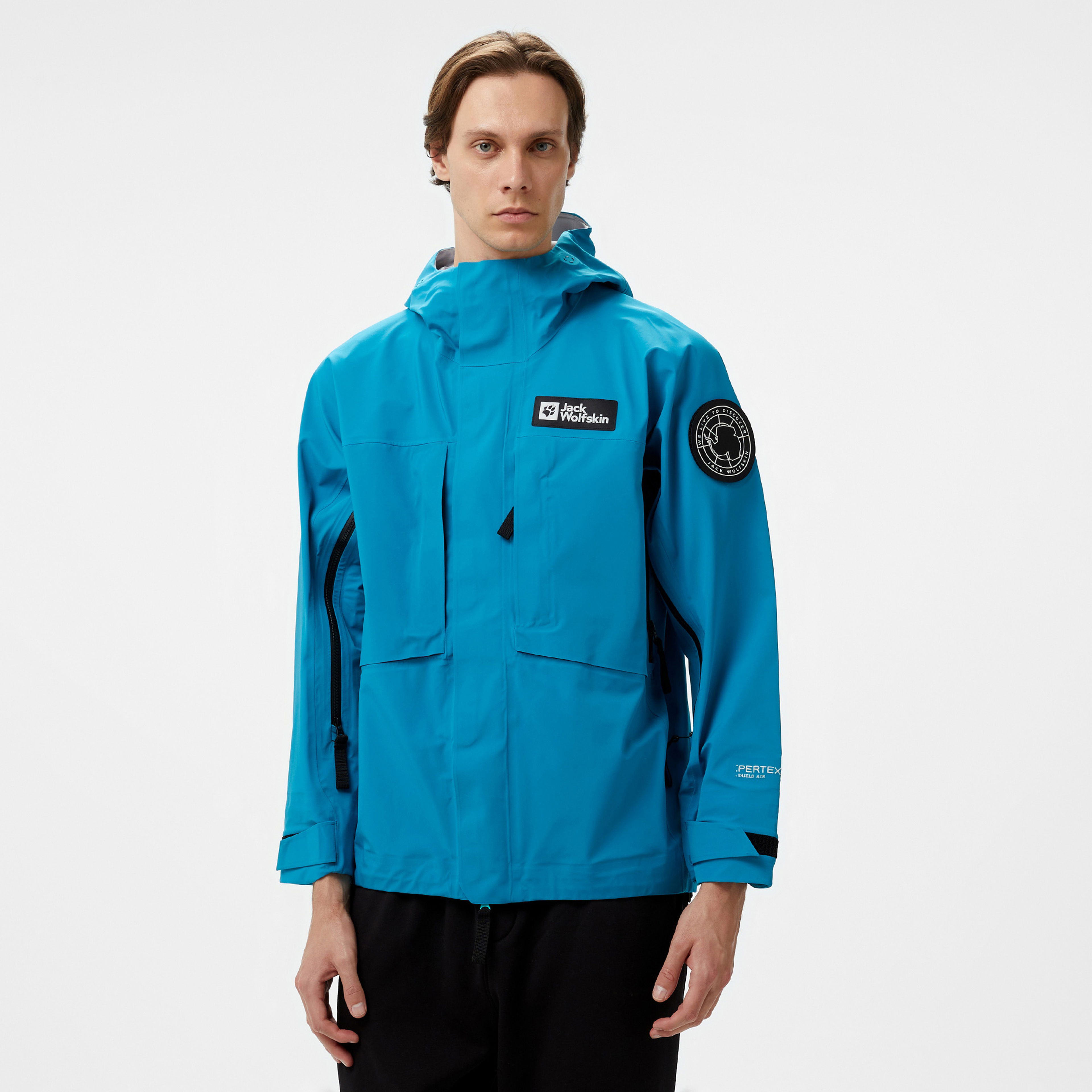 Jack Wolfskin Texapore Pertex Shield Air Erkek Mavi Ceket