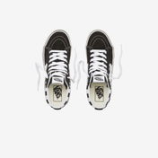 Vans Checkerboard Sk8-HI Platform 2.0 Siyah - Beyaz Kadın Sneaker