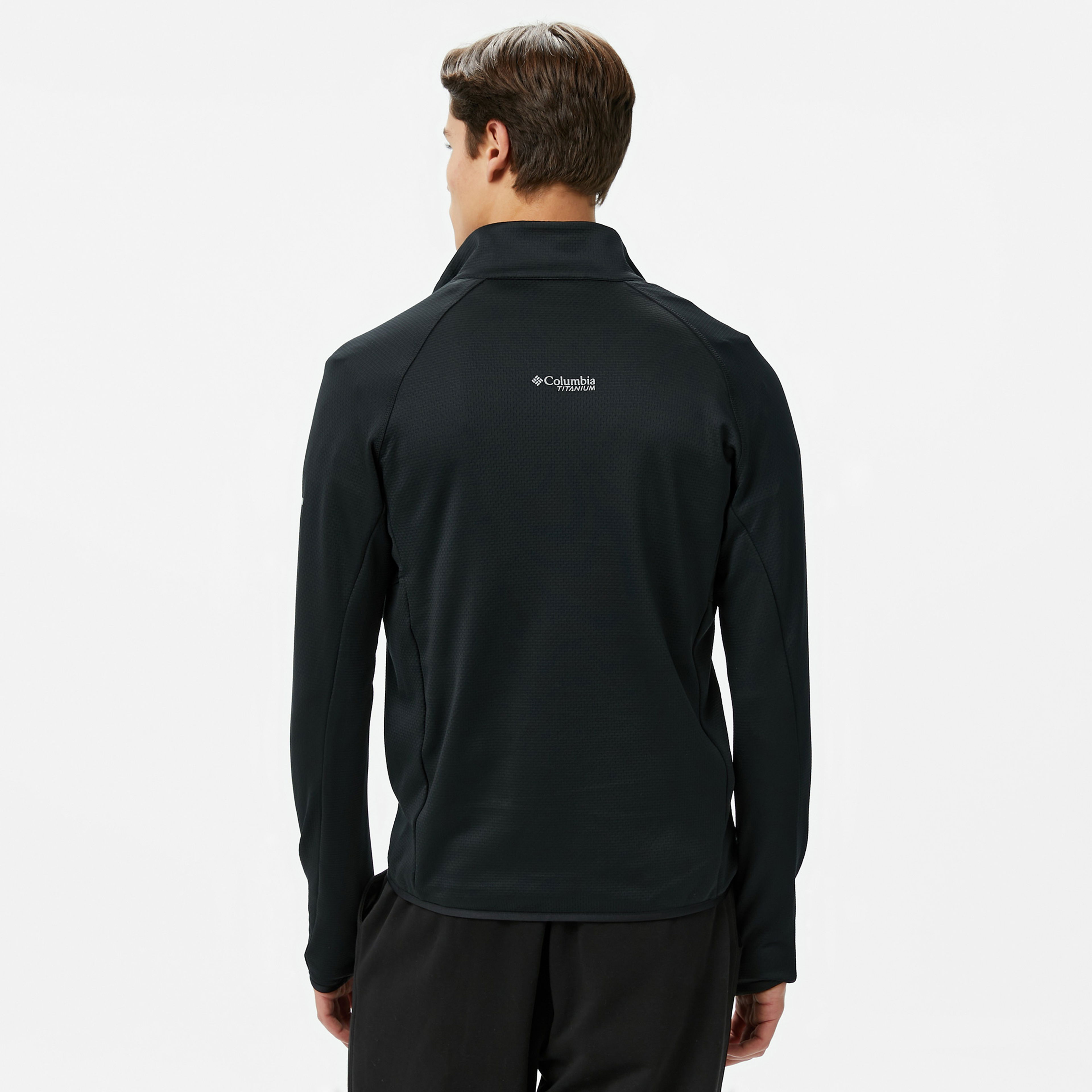 Columbia Triple Canyon Grid Fleece Full Zip Erkek Siyah Ceket