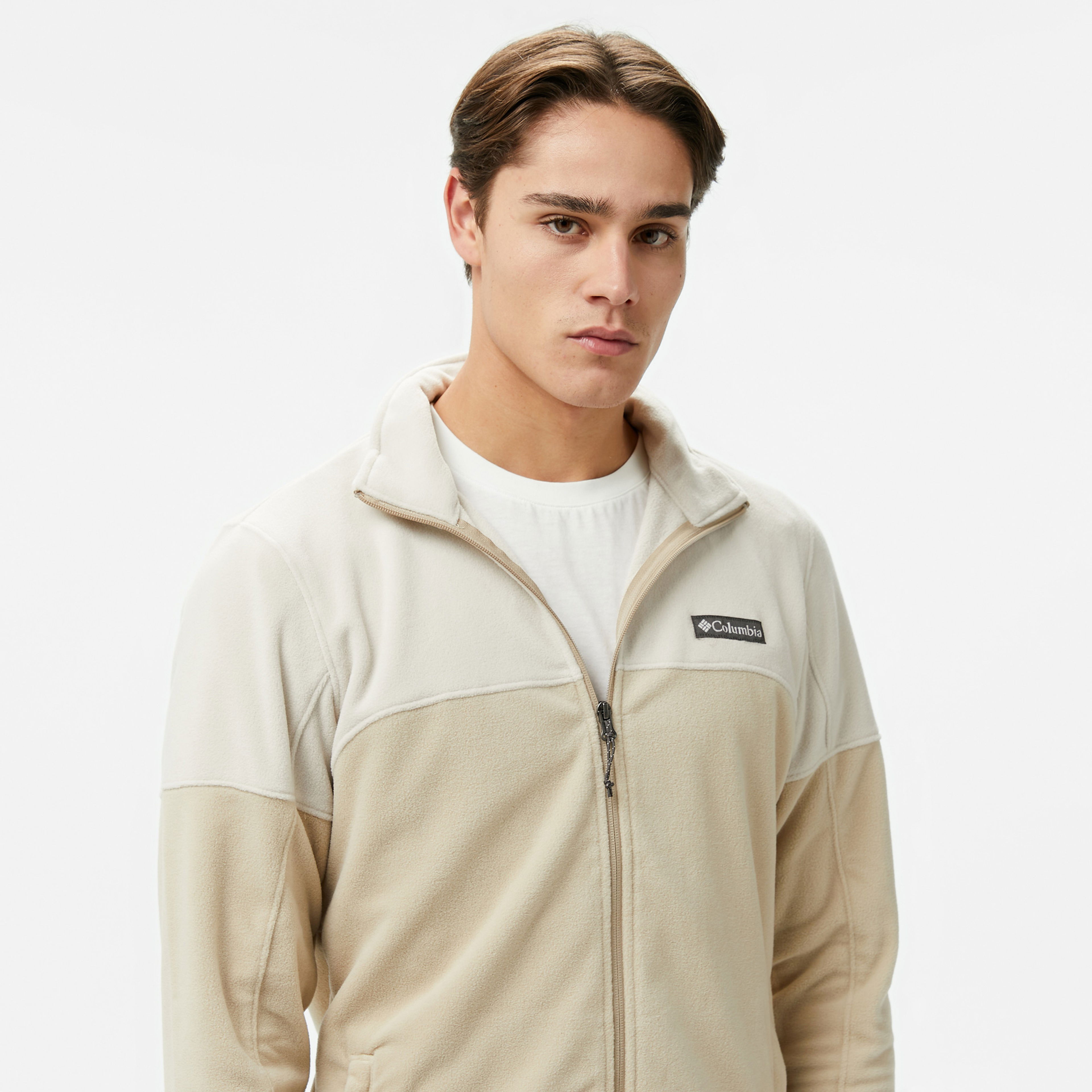 Columbia Basin Trail Full Zip Erkek Krem Mont